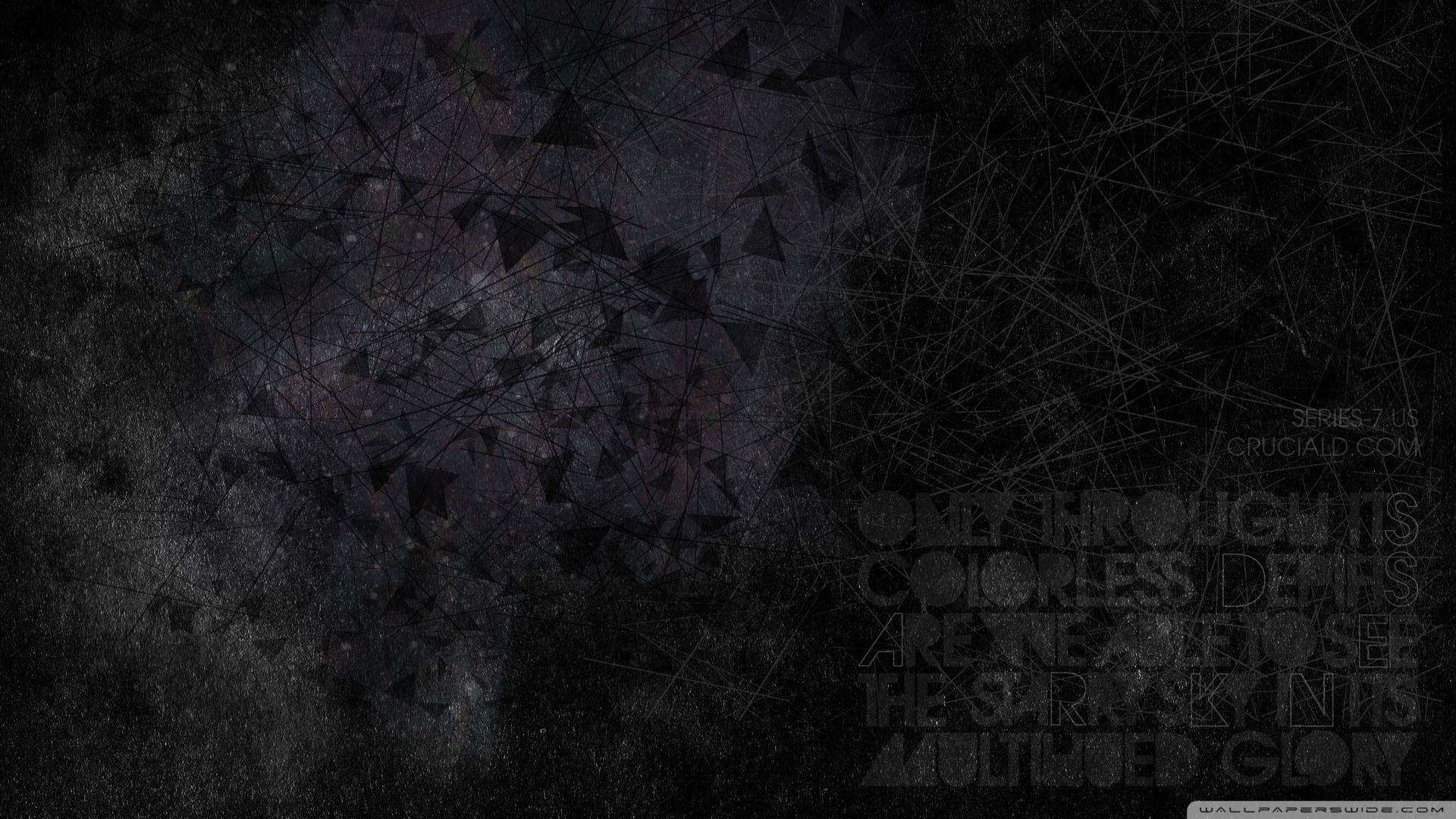 dark grunge, intersecting lines, fractured triangles, Full HD Desktop Wallpaper