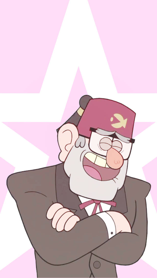Grunkle Stan, red fez, glasses, SD Phone Wallpaper