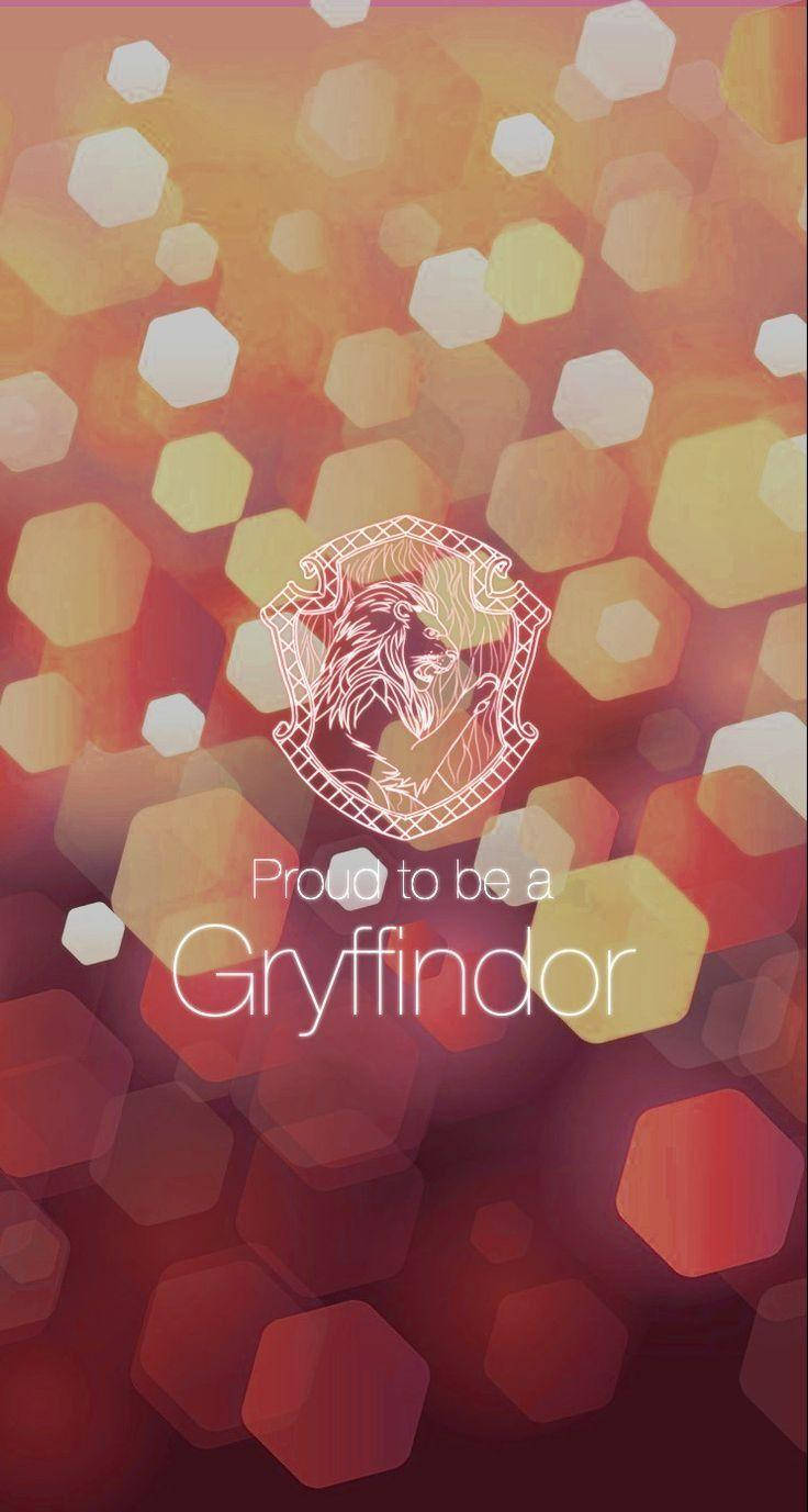 Gryffindor crest, lion, warm reds and oranges, HD Phone Wallpaper