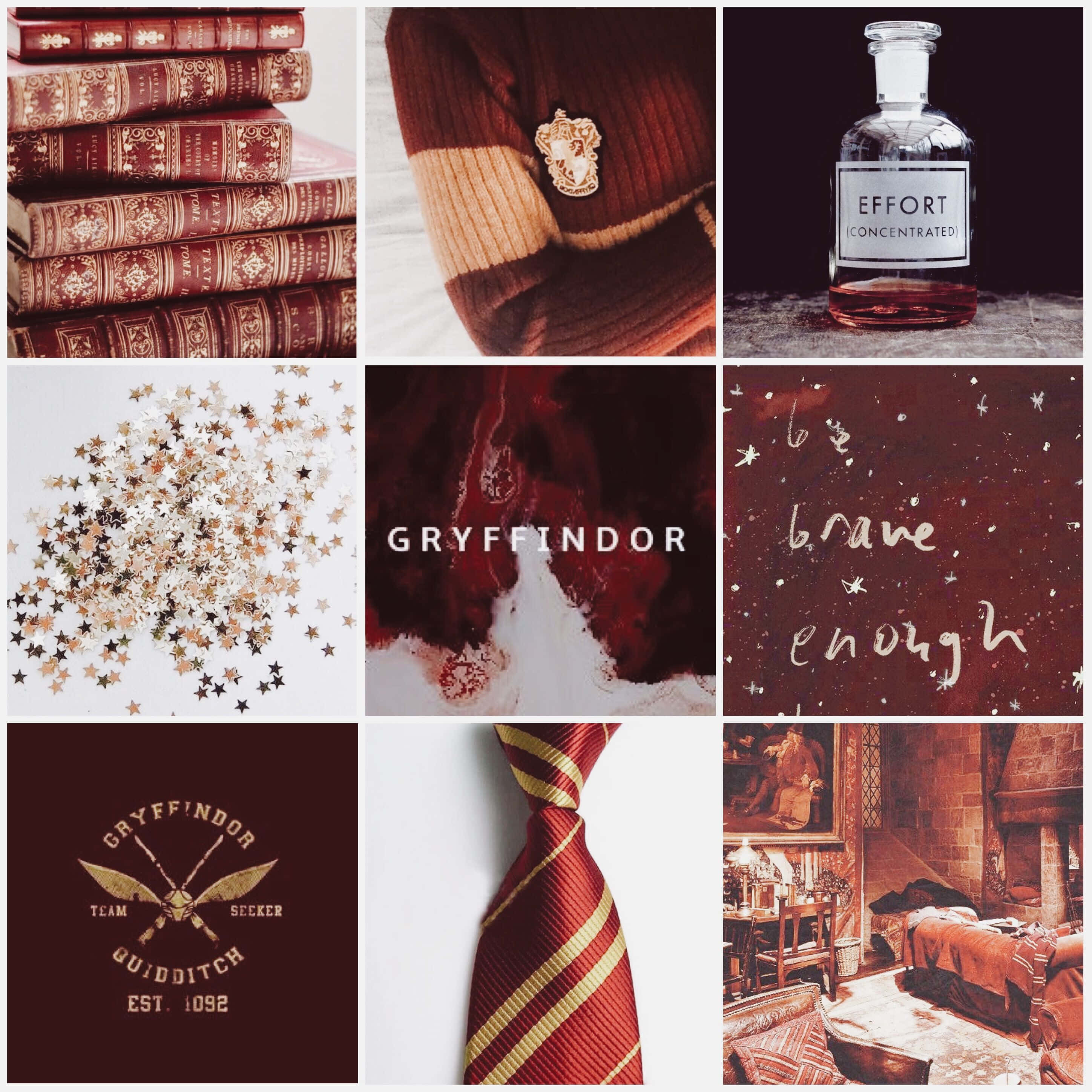 Gryffindor, scarf pin, potion bottle, 2K Desktop Wallpaper