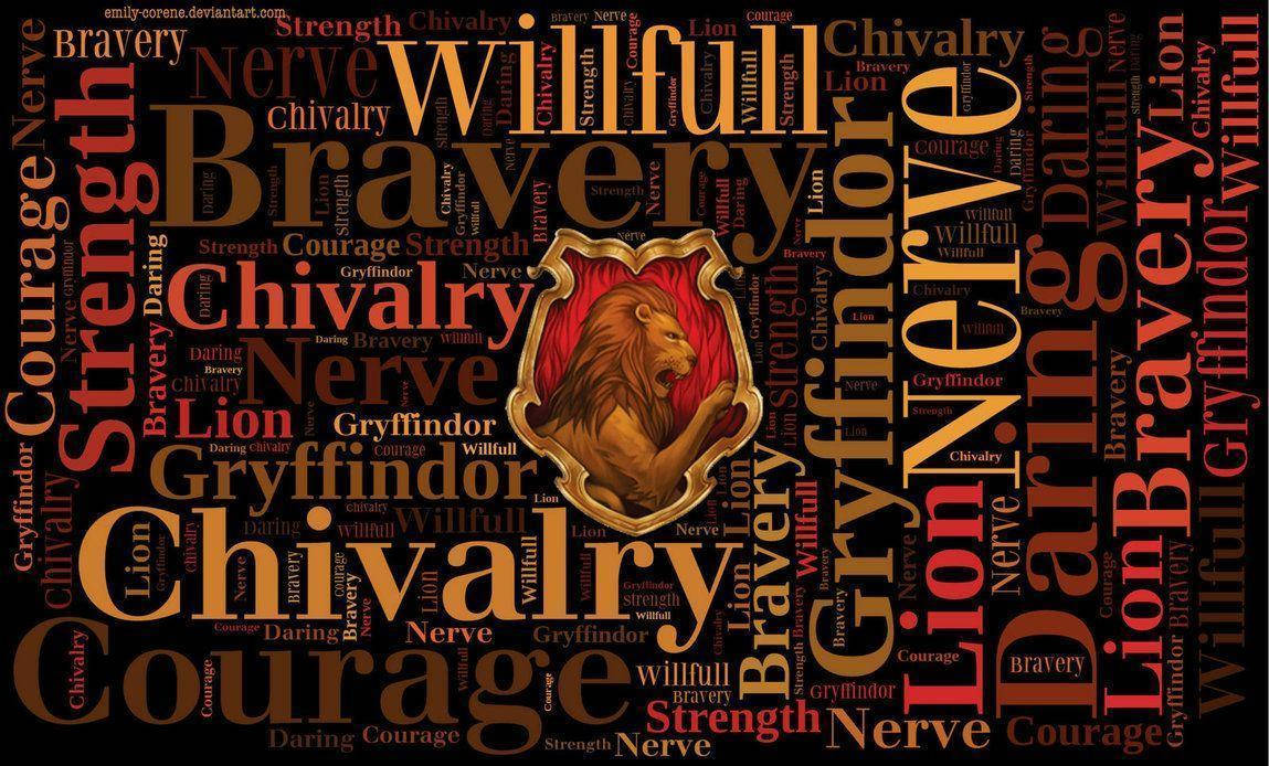 Gryffindor, roaring lion, bravery, SD Desktop Wallpaper