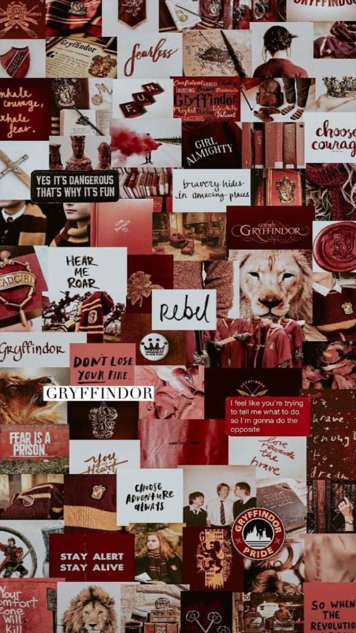 Gryffindor, red, maroon, HD Phone Wallpaper
