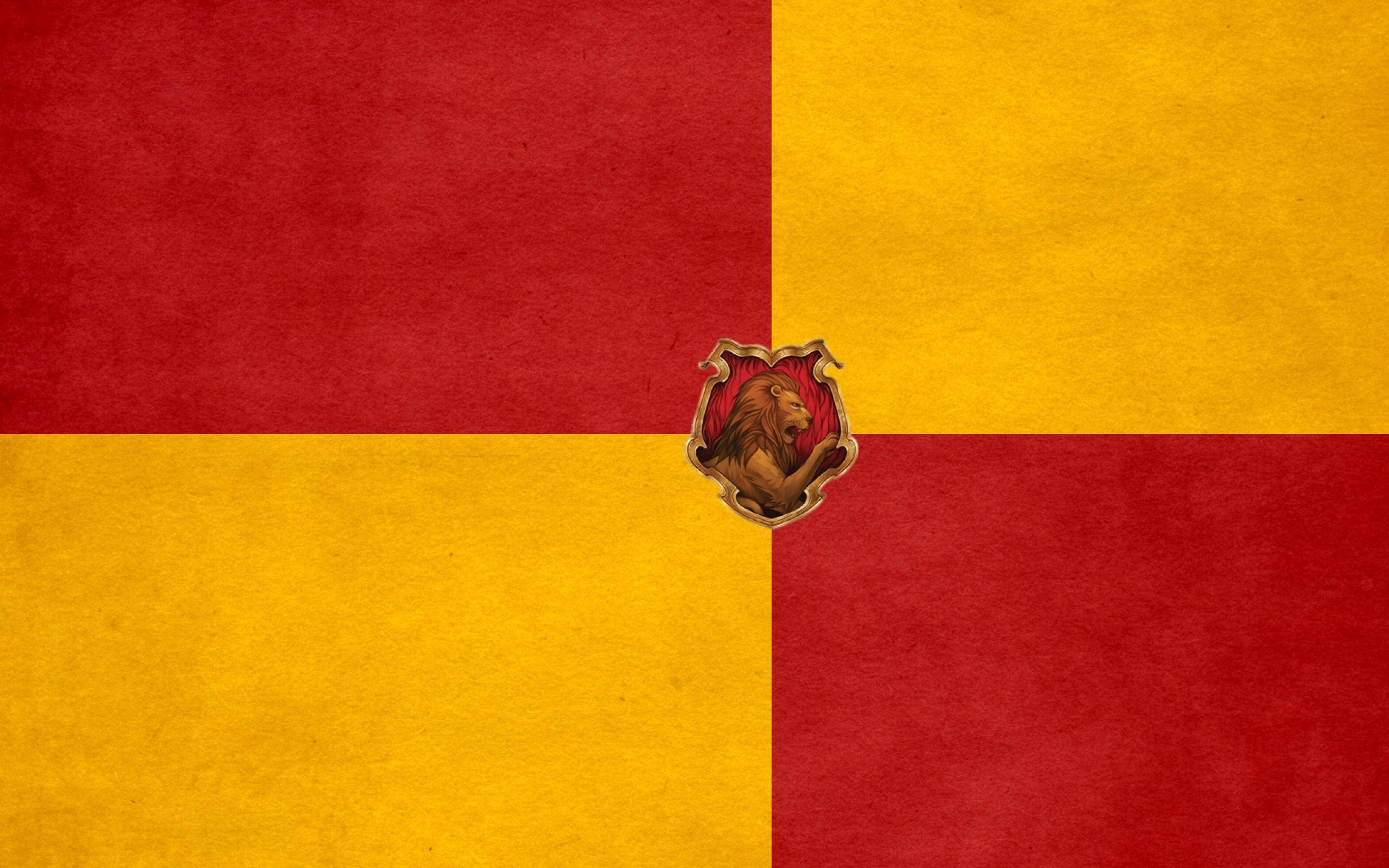 Gryffindor, red, gold, 2K Desktop Wallpaper