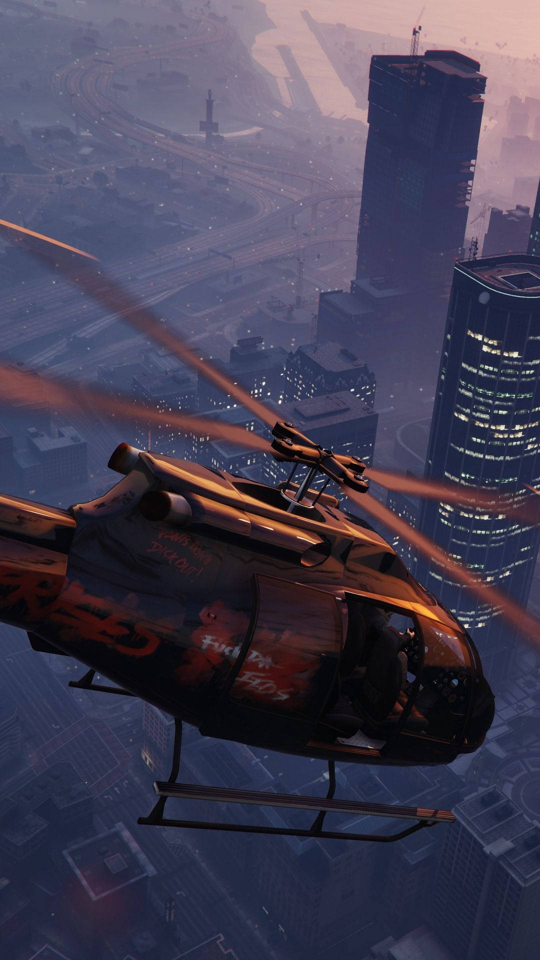 Gta 5 Phone, helicopter, fiery decals, Full HD Phone Wallpaper