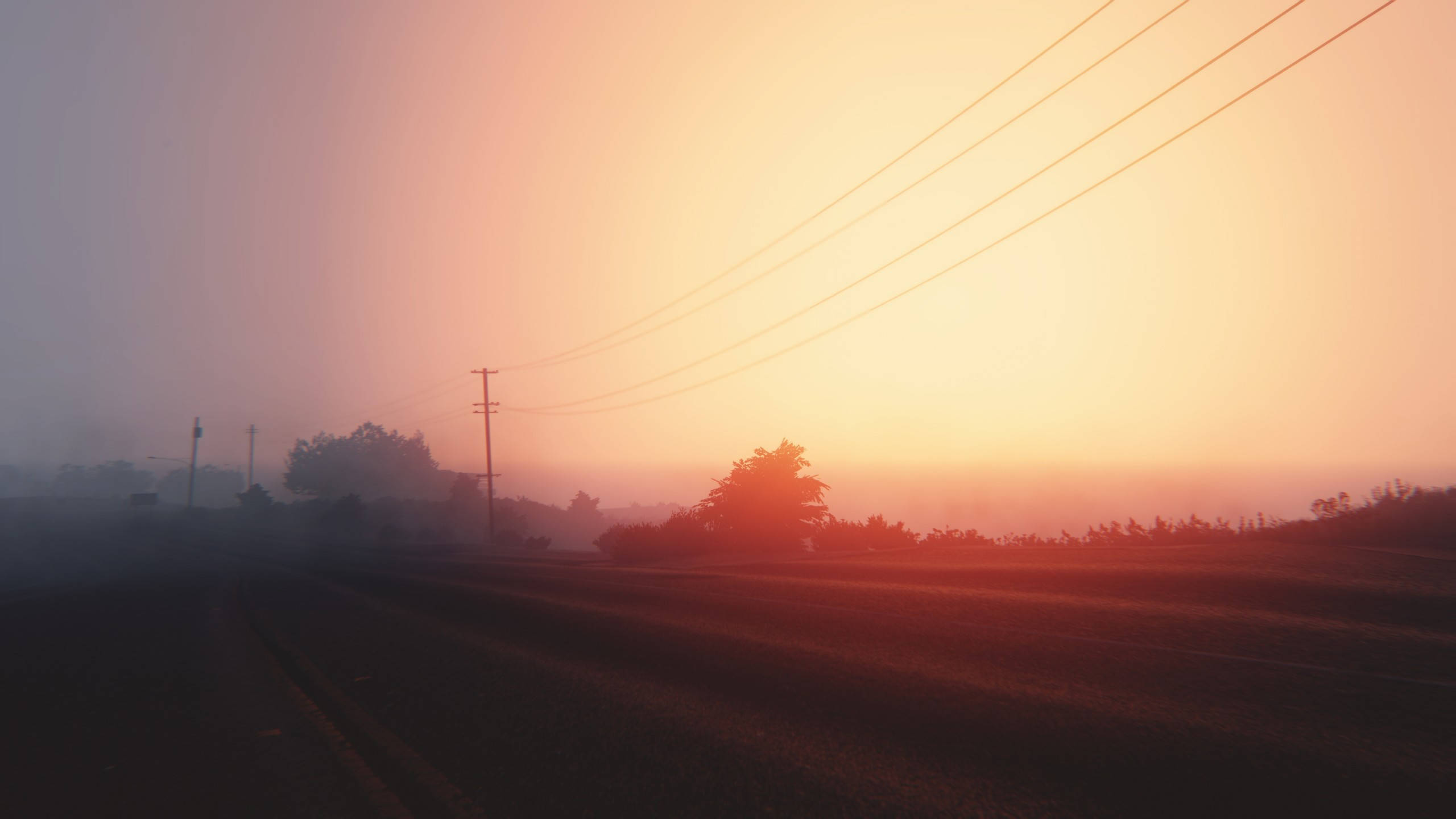 GTA 5, 2560x1440, fog, 2K Desktop Wallpaper