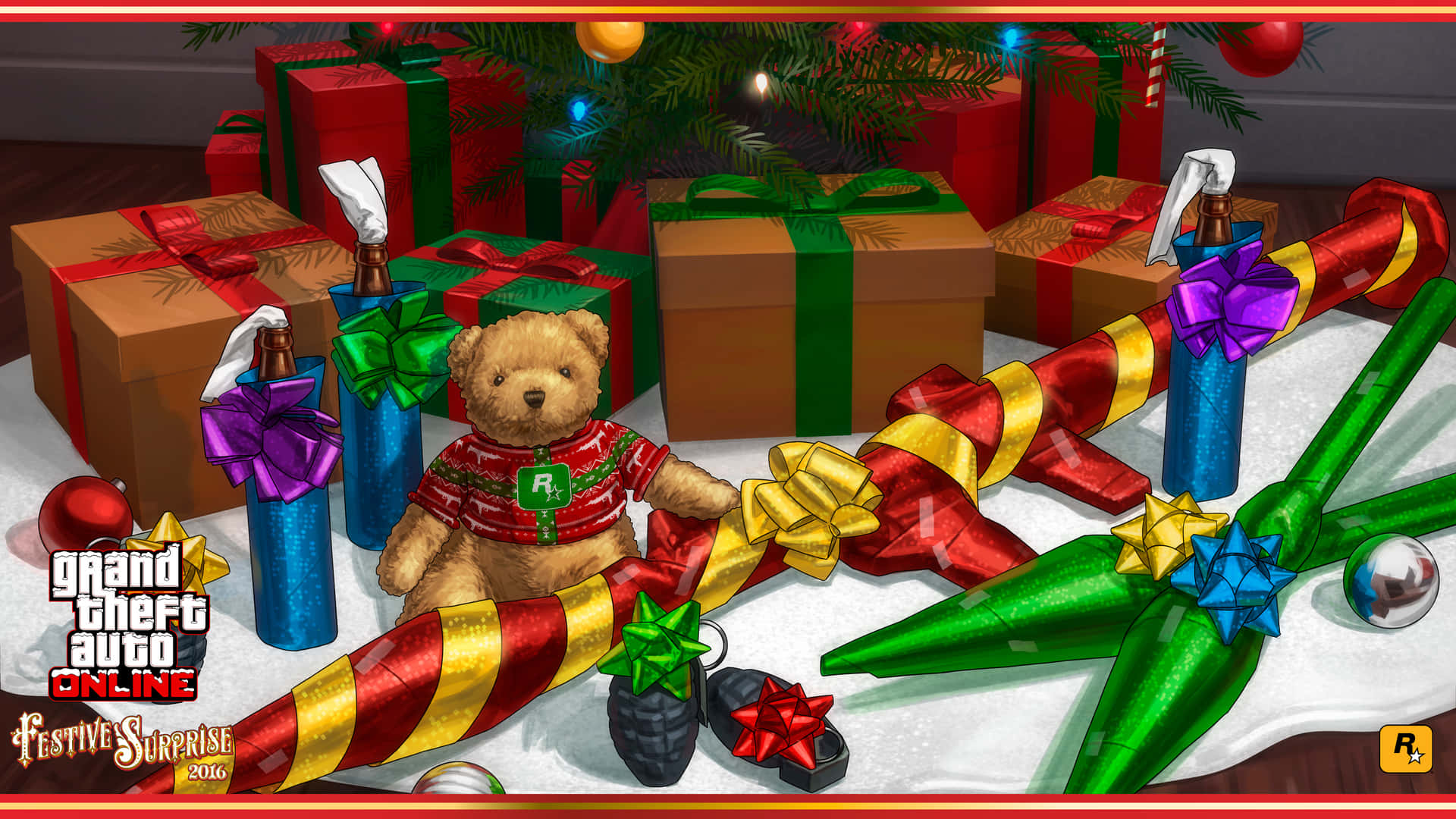 Gta 5, 1920x1080, Christmas Theme, Full HD Desktop Wallpaper