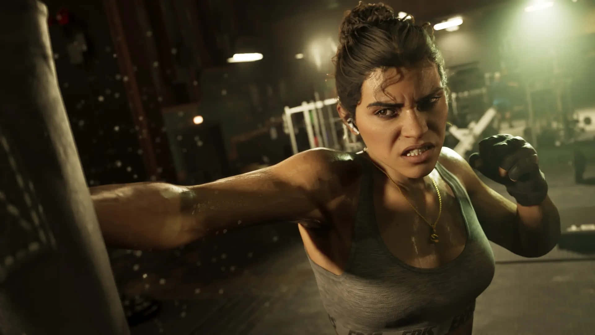 Gta 6, female fighter, gym, Full HD Desktop Wallpaper
