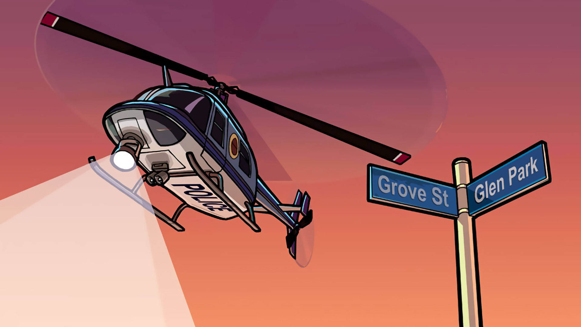 GTA SA 4K, helicopter, police helicopter, Full HD Desktop Wallpaper