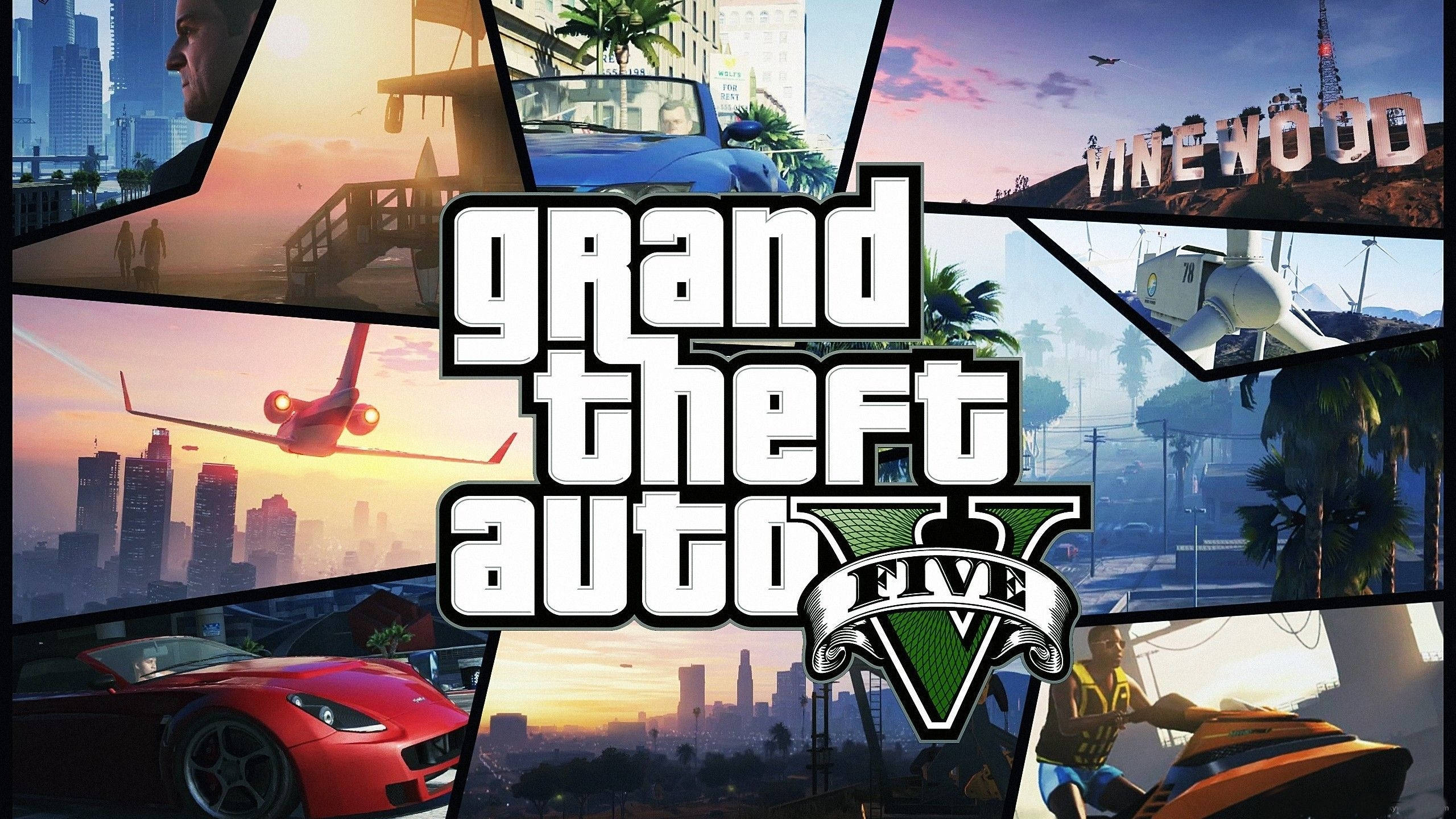GTA 5, 2560x1440, cars, 2K Desktop Wallpaper