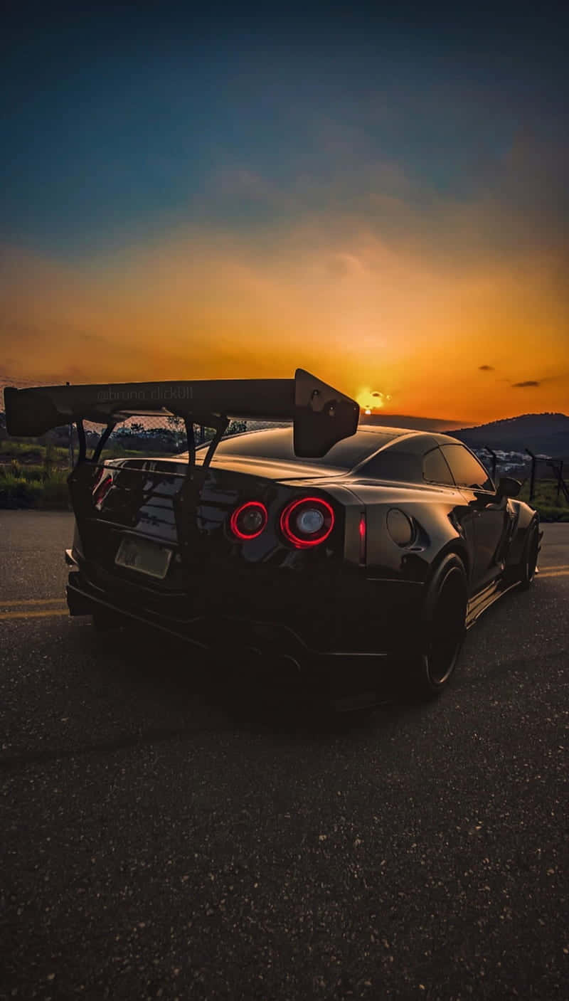 GTR, iPhone, Sunset, HD Phone Wallpaper