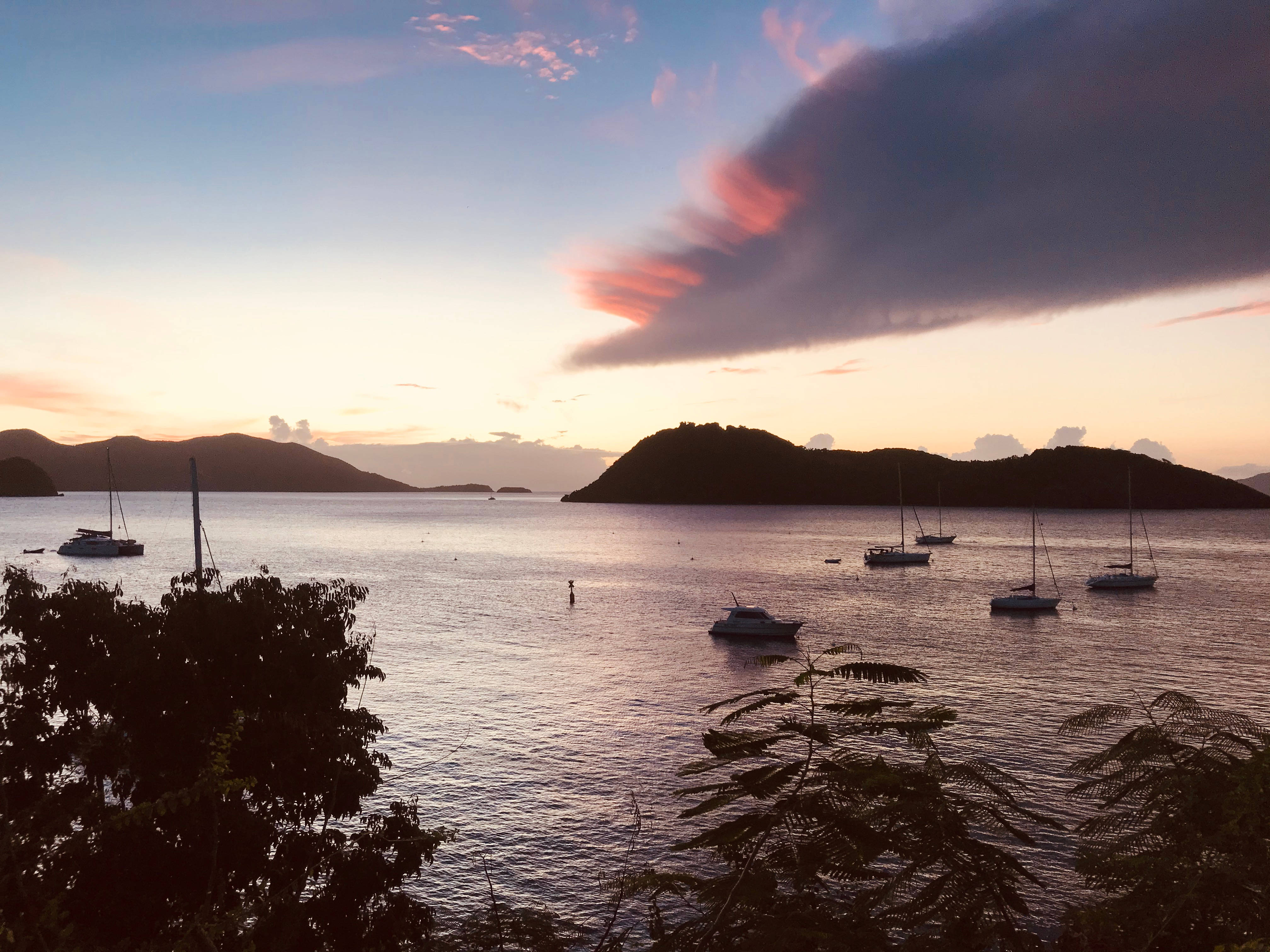 Guadeloupe, sunset, harbor, 4K Desktop Wallpaper