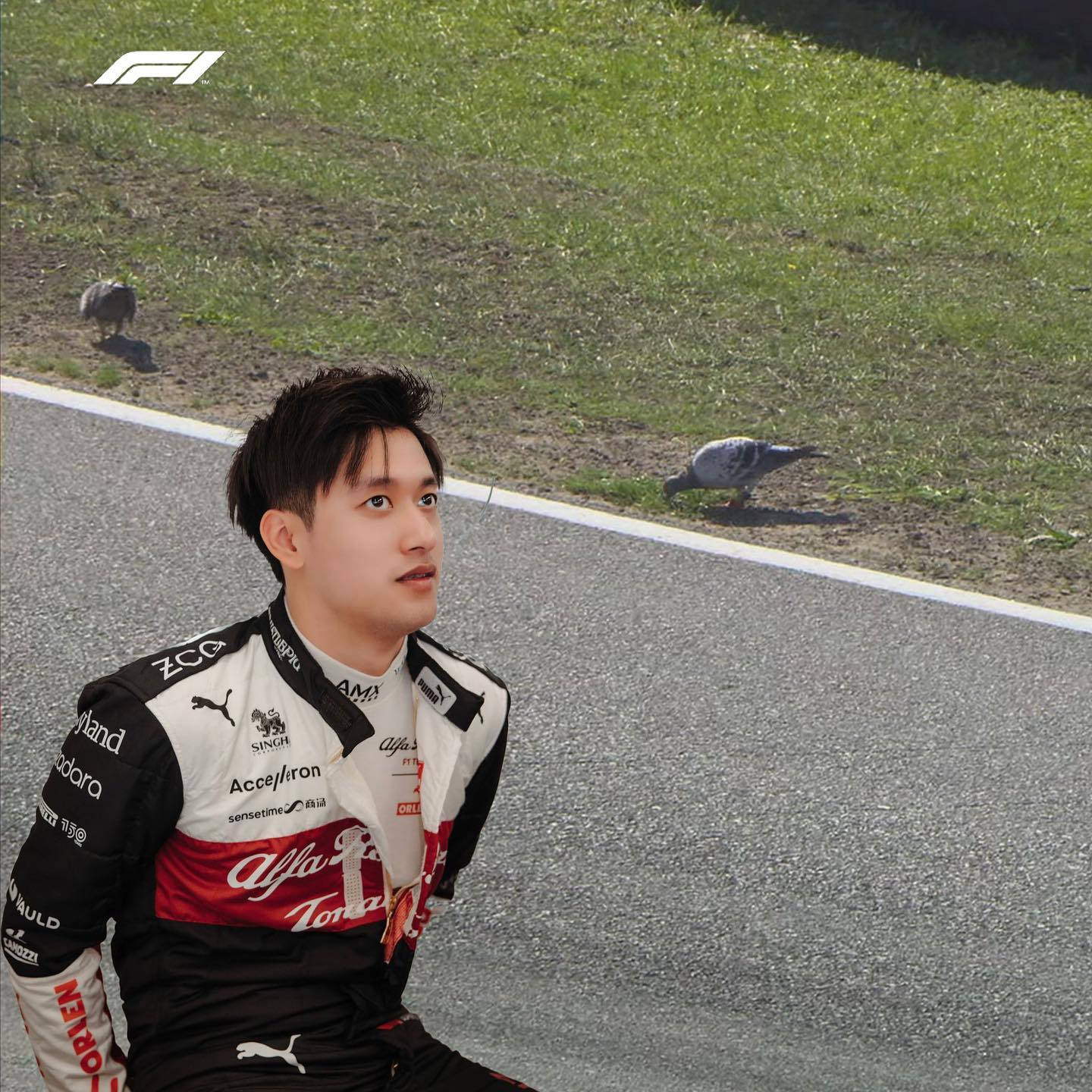 Guanyu Zhou, Formula 1 driver, racing gear, HD Desktop Wallpaper