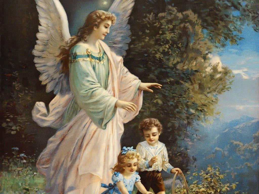 Guardian Angels, angel, children, SD Desktop Wallpaper