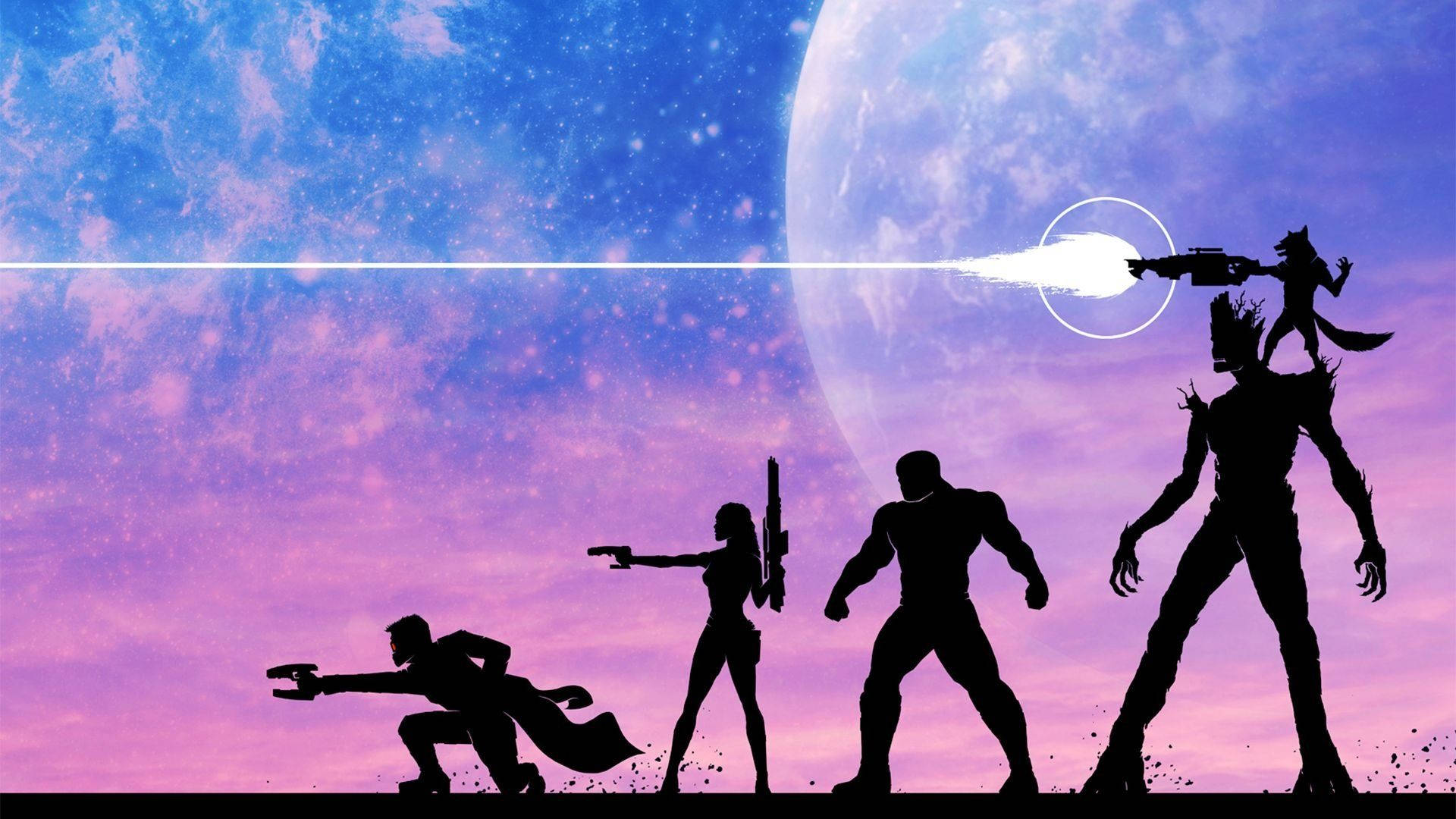 Guardians Of The Galaxy, cosmic backdrop, giant planet, Full HD Desktop Wallpaper