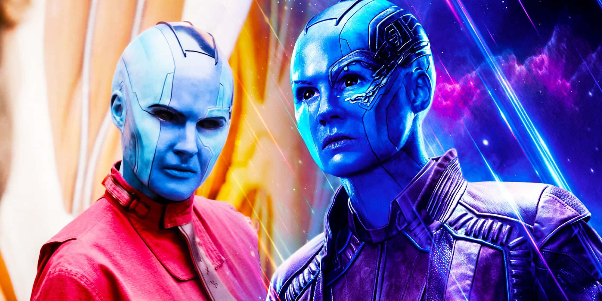 Guardians of the Galaxy 3, blue skin, glowing circuitry, Full HD Desktop Wallpaper