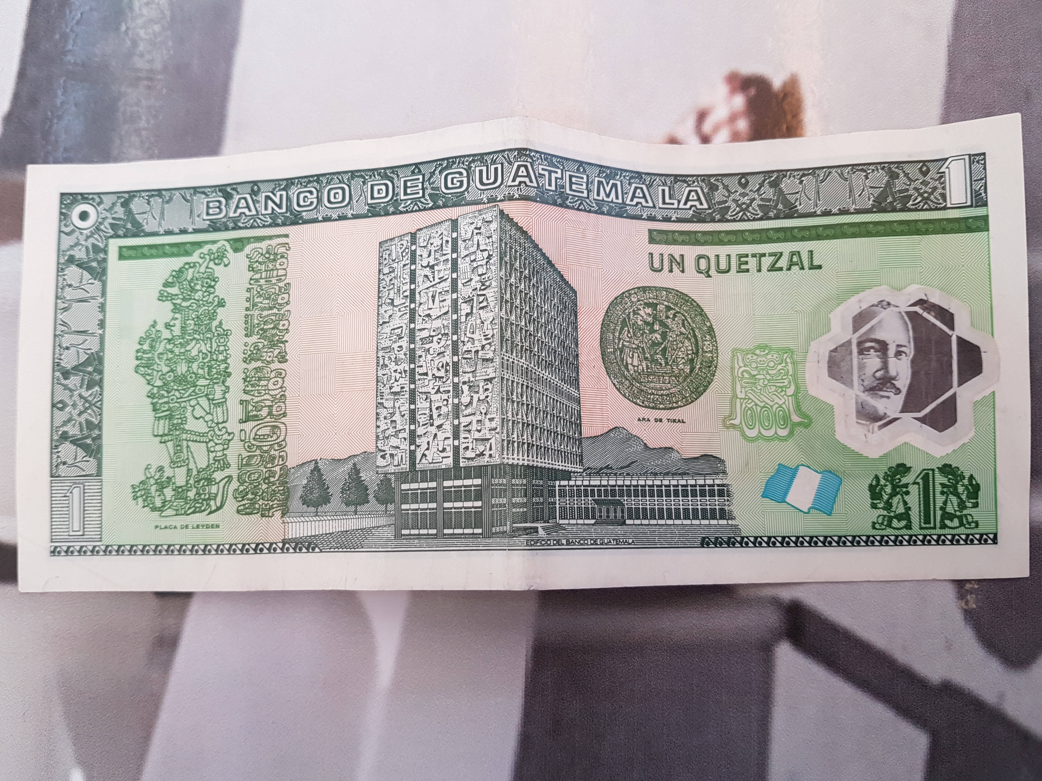 Guatemala, one quetzal, Guatemalan banknote, 4K Desktop Wallpaper