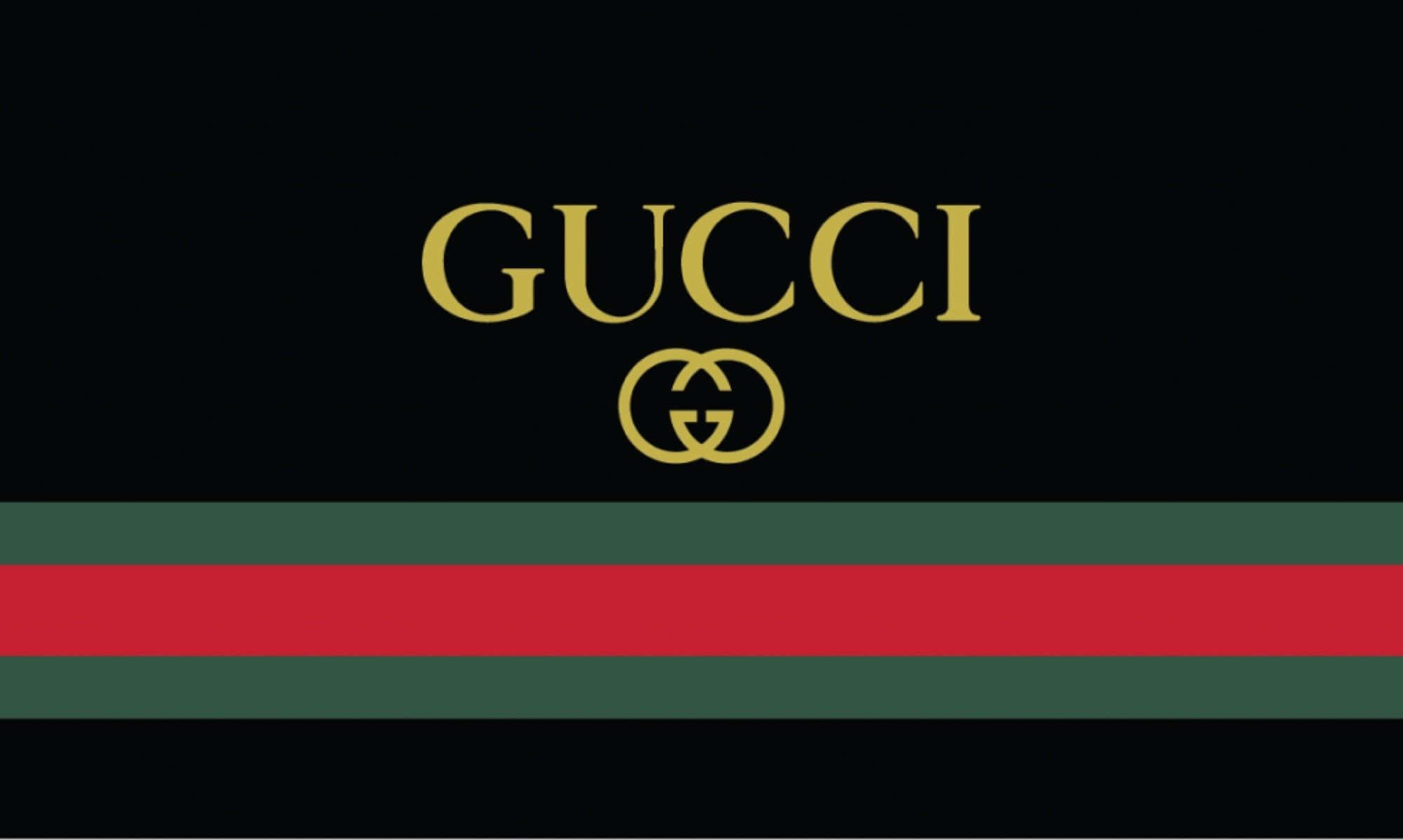 Gucci Green, Gucci logo, interlocking G emblem, Full HD Desktop Wallpaper