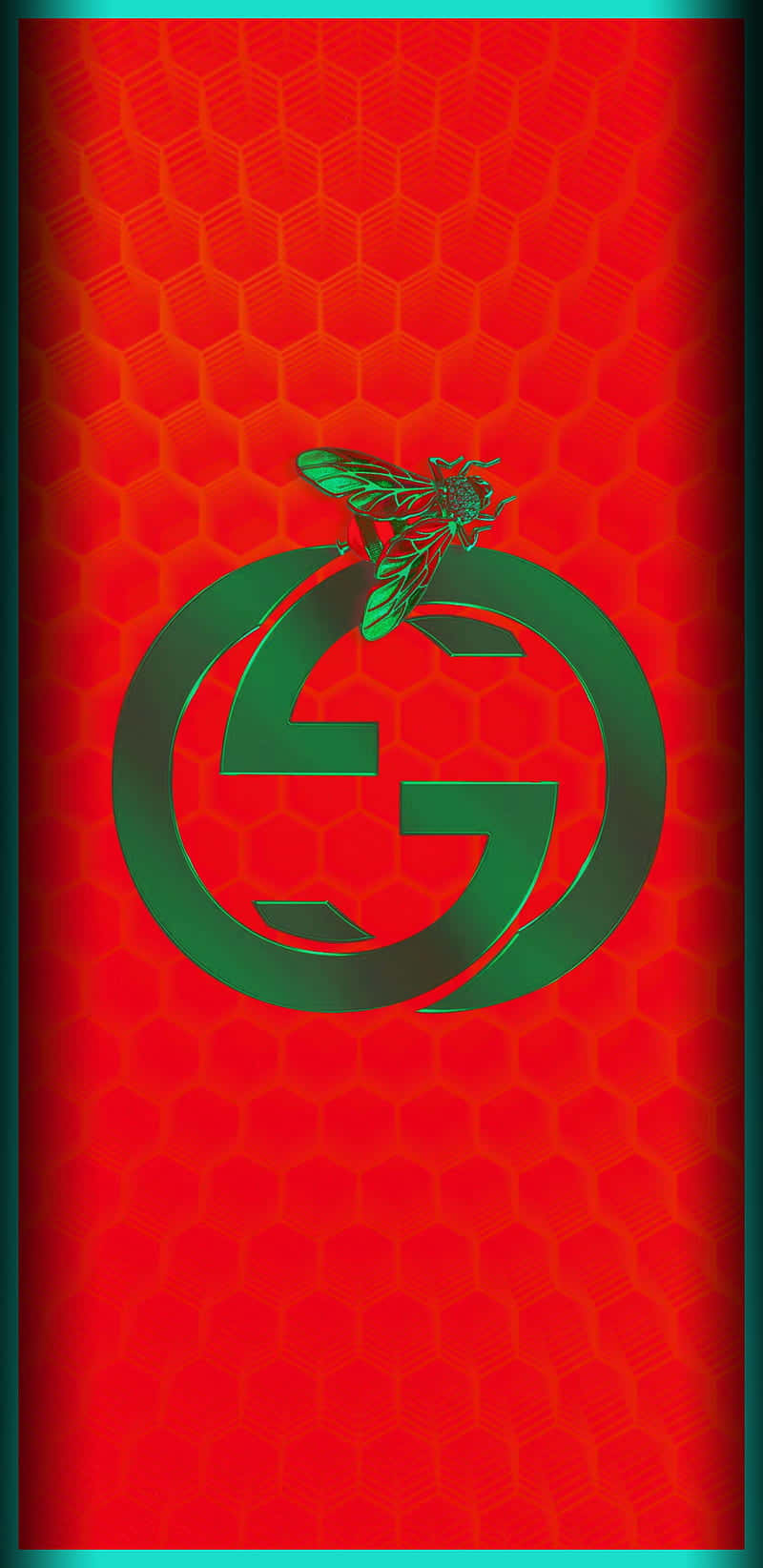 Gucci Green, green Gucci logo, fly, HD Phone Wallpaper