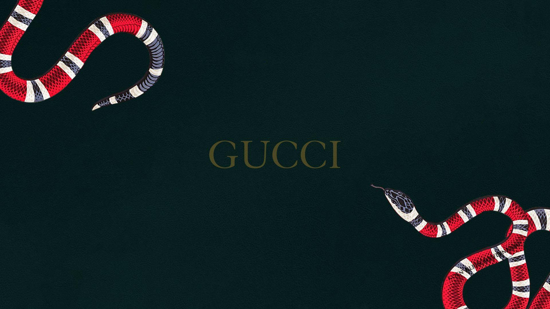 Gucci, iPad, red white and black patterned snakes, Full HD Desktop Wallpaper
