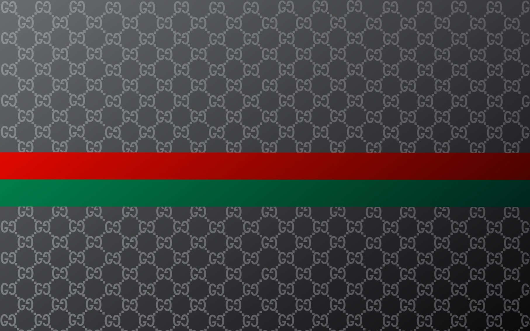 Gucci, red and green stripes, white GG monogram pattern, HD Desktop Wallpaper
