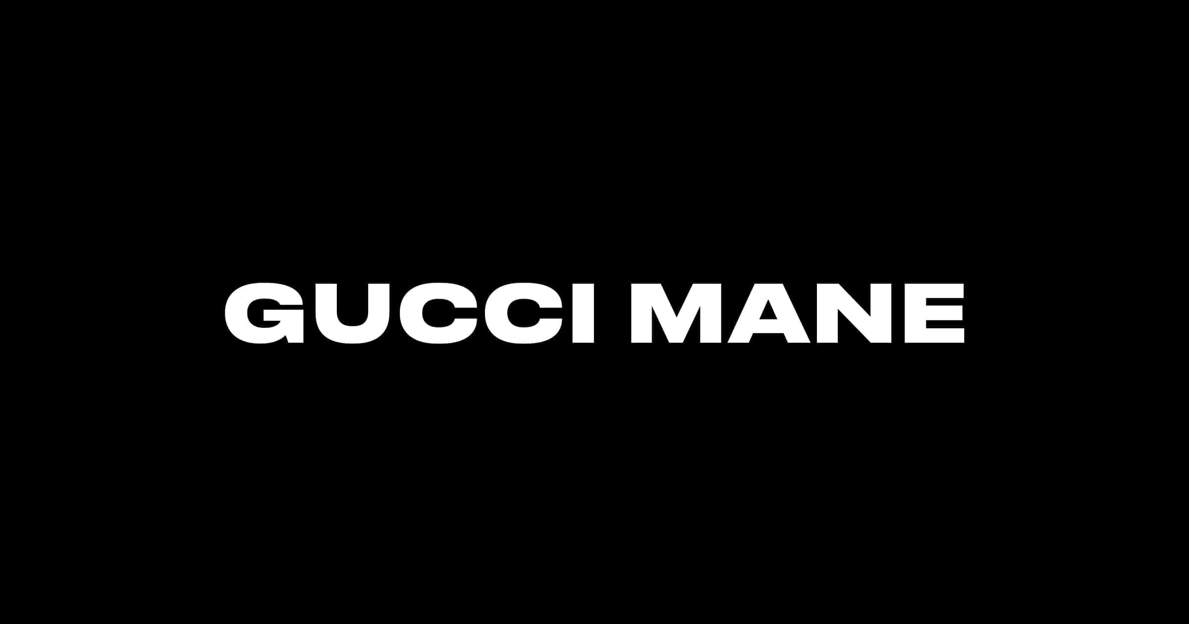 Gucci Mane, text logo, white text, Full HD Desktop Wallpaper