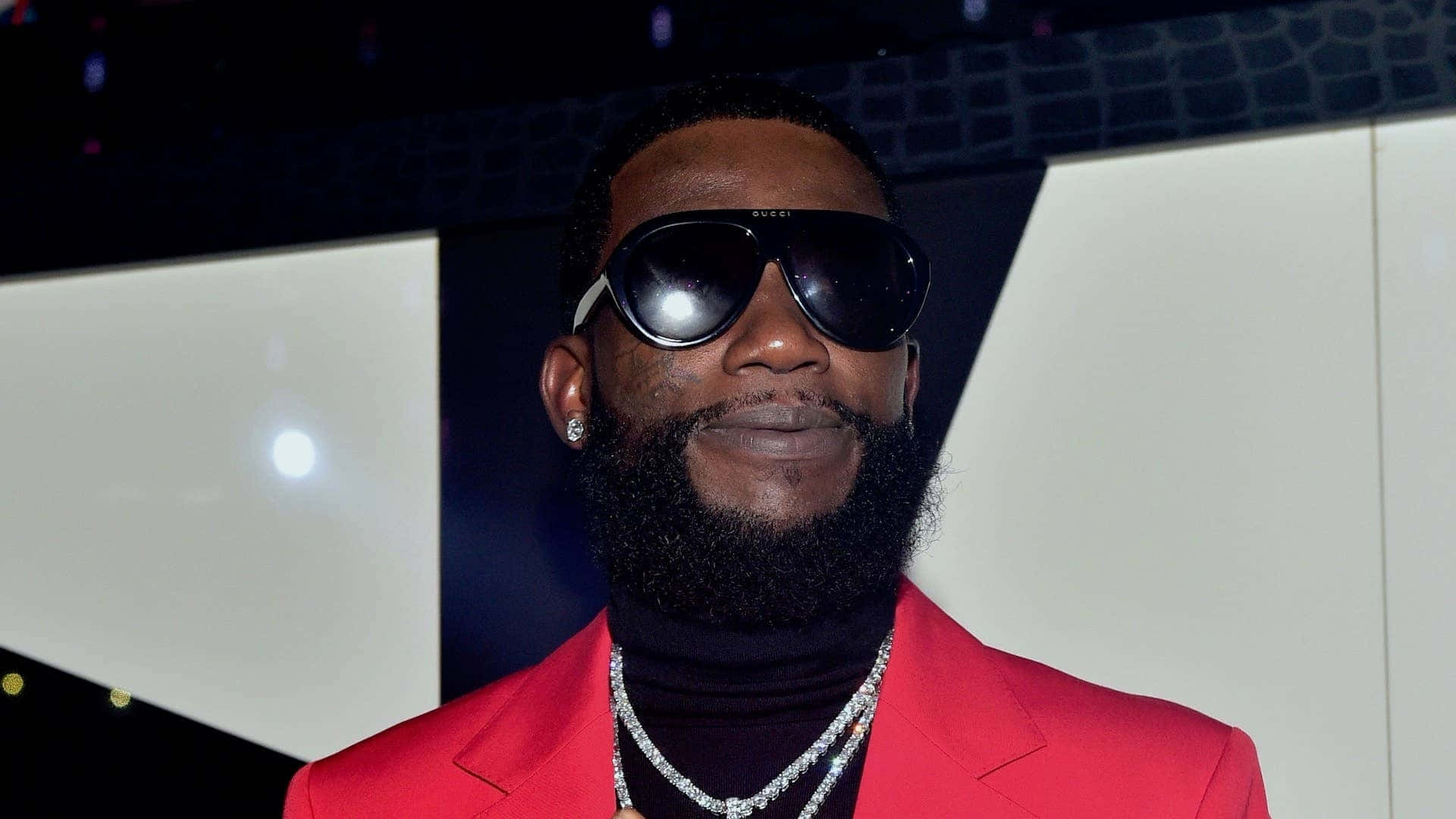 Gucci Mane, red suit, bright red blazer, Full HD Desktop Wallpaper
