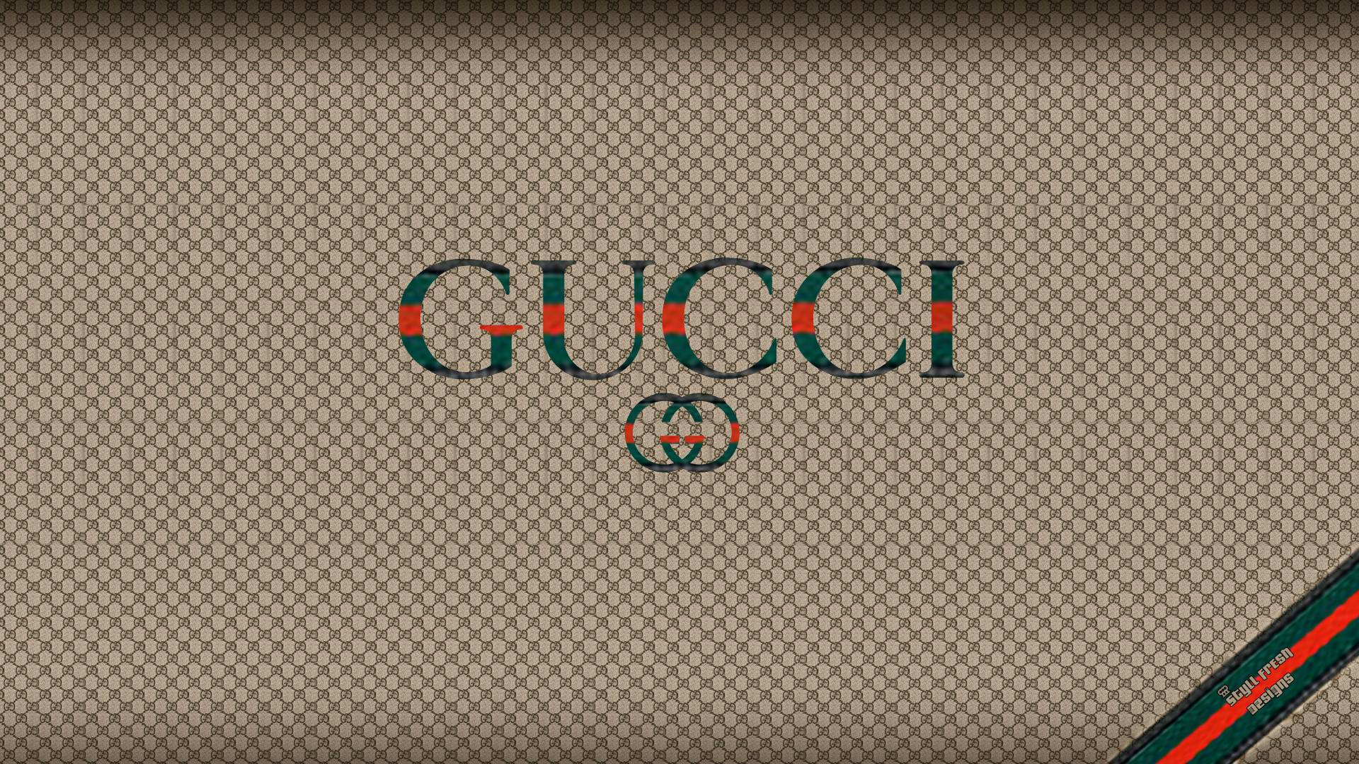 Gucci, teal, red, Full HD Desktop Wallpaper