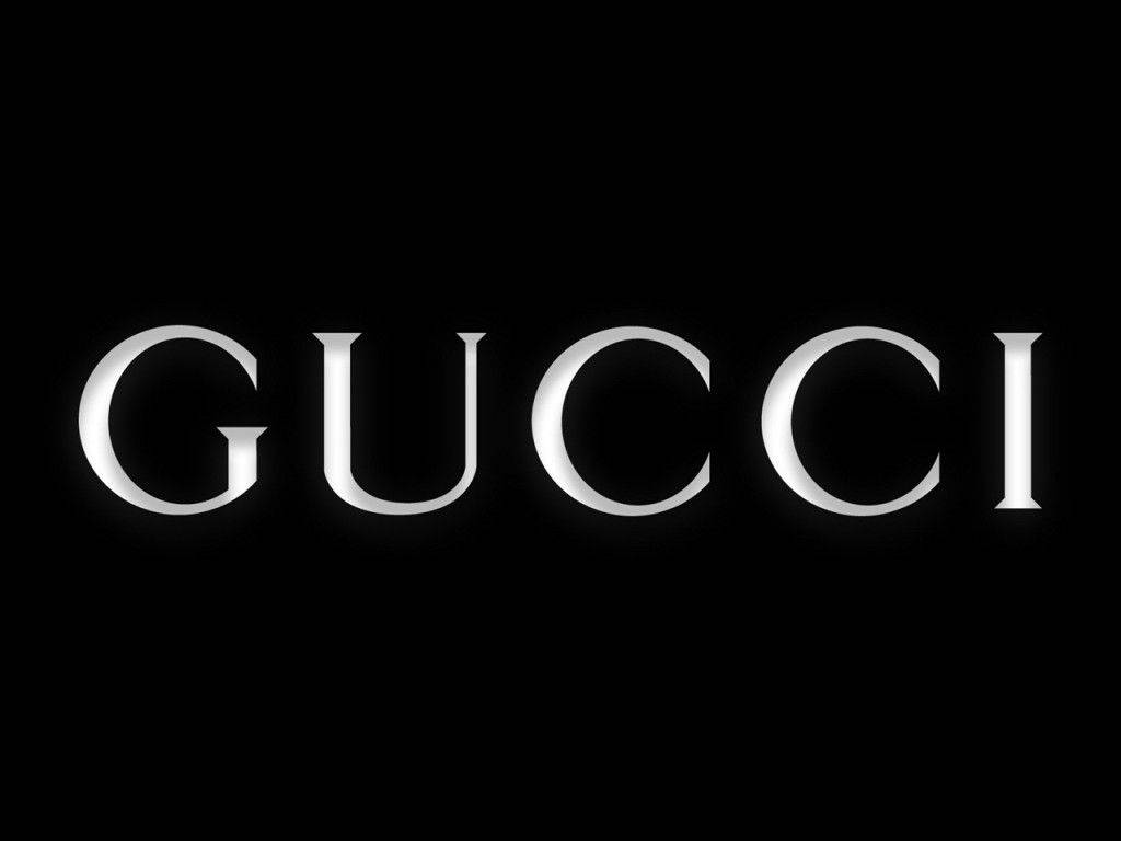 Gucci, Gucci logo, sleek silver letters, SD Desktop Wallpaper