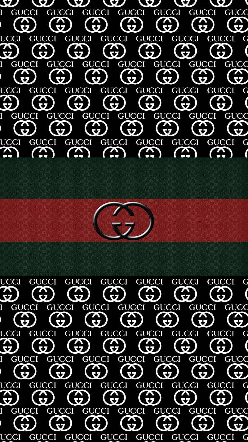 Gucci, Classic Designer Stripe, logo, HD Phone Wallpaper