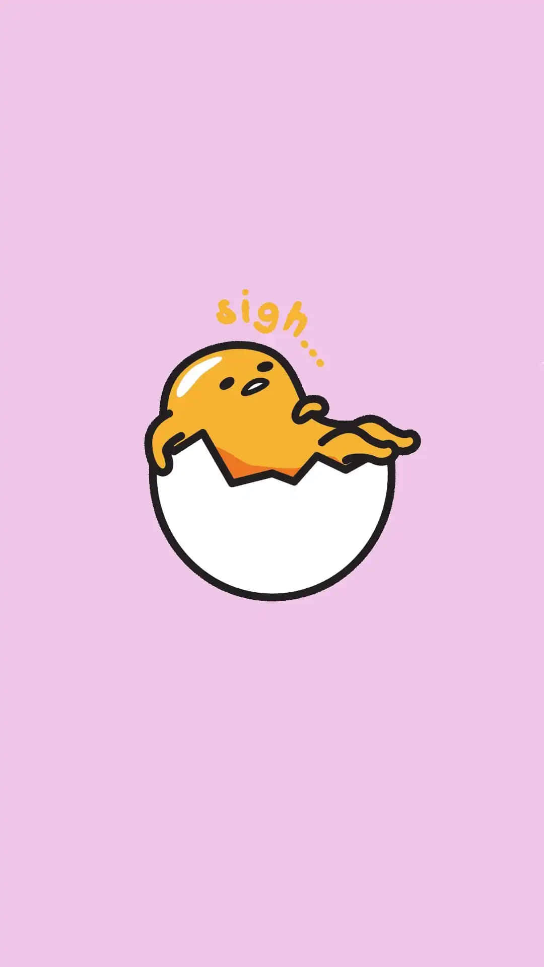 Gudetama Computer, cute yellow chick character, cracked egg, Full HD Phone Wallpaper