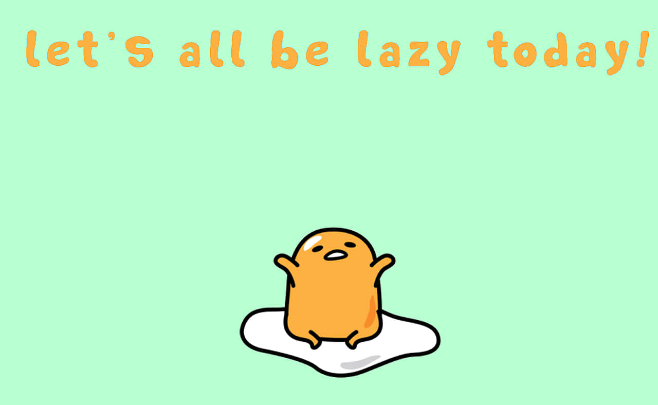 Gudetama, orange Gudetama character, white eggshell, HD Desktop Wallpaper
