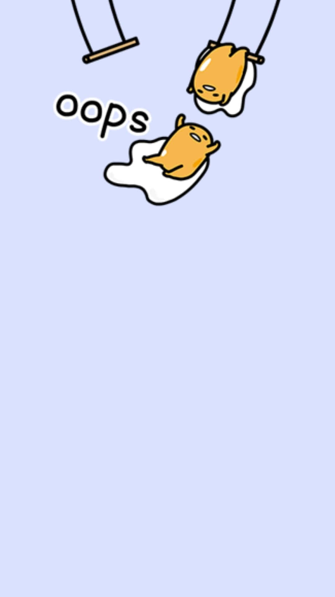 Gudetama Phone, Gudetama, light blue background, Full HD Phone Wallpaper
