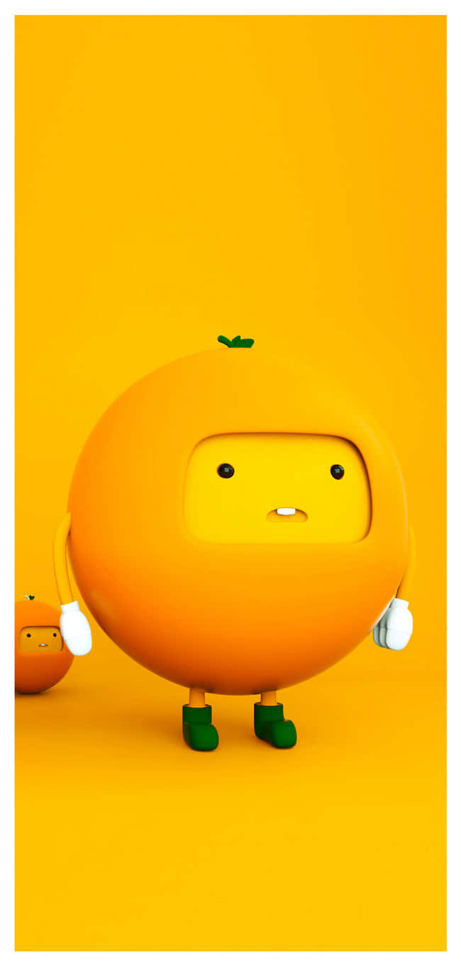 Gudetama Phone, orange character, green boots, HD Phone Wallpaper