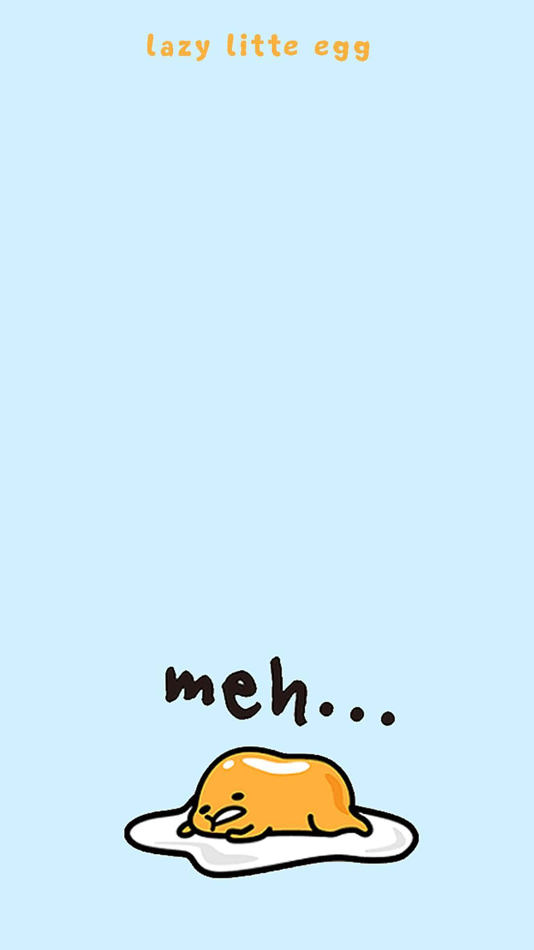 Gudetama, yellow egg character, bored expression, Full HD Phone Wallpaper