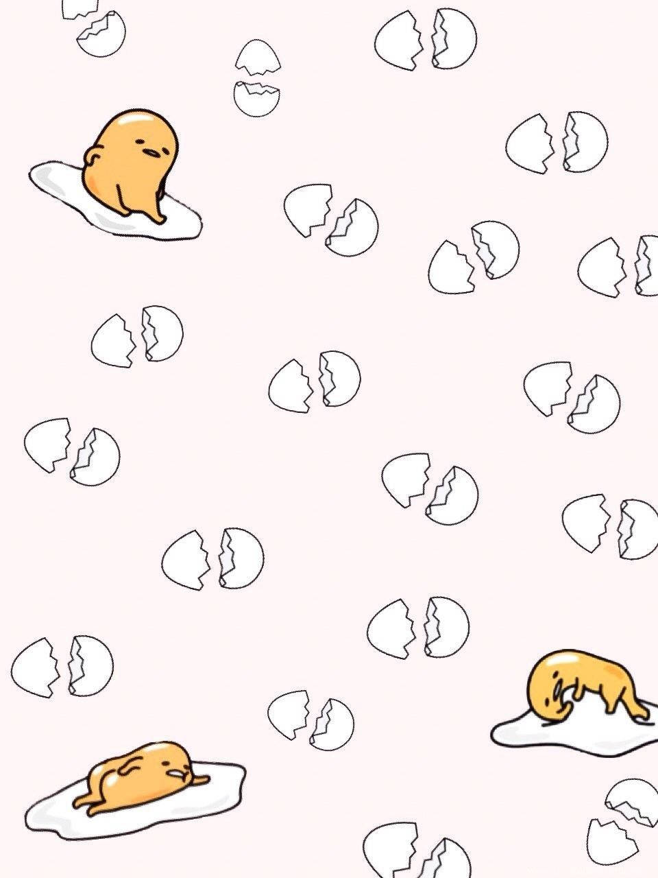Gudetama, yellow Gudetama character, egg whites, HD Phone Wallpaper