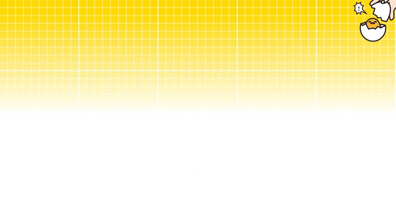 Gudetama, bright yellow grid background, white, HD Desktop Wallpaper