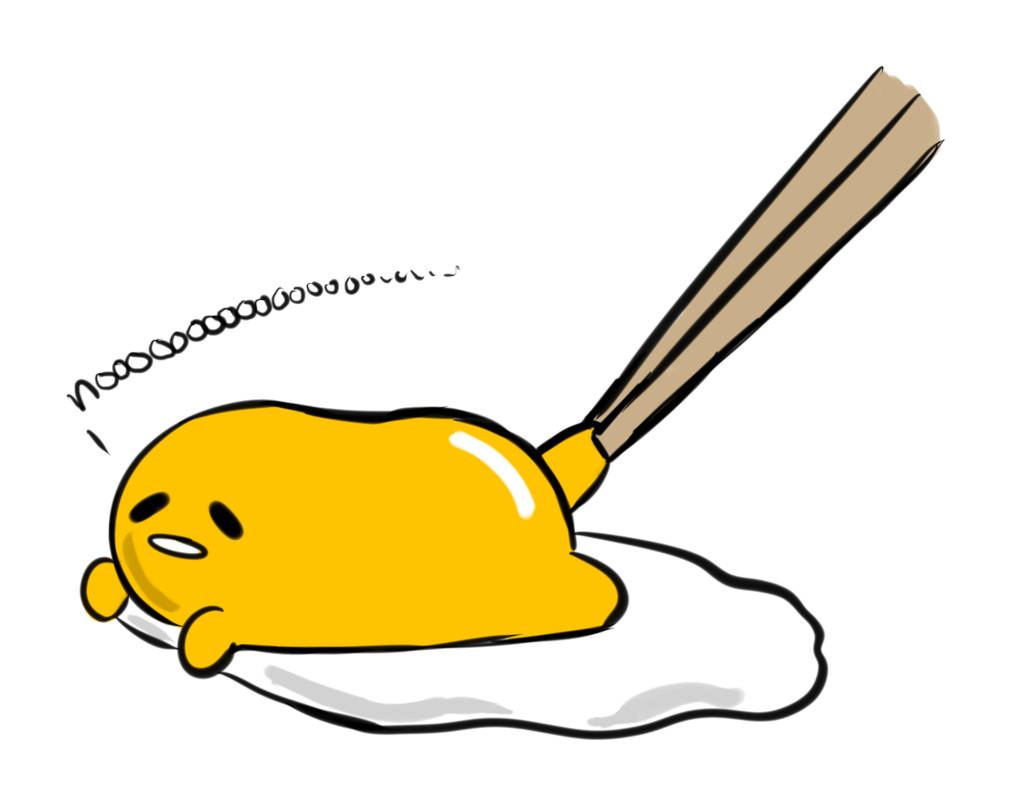 Gudetama, lazy egg, yellow cartoon egg character, SD Desktop Wallpaper