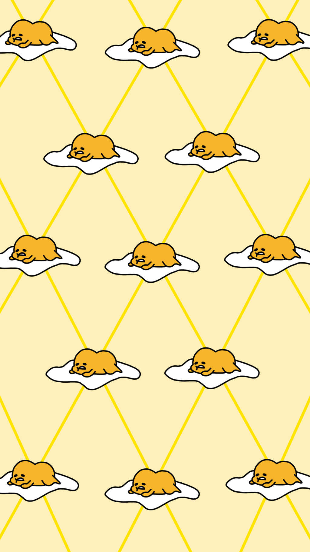 Gudetama, lazy egg character, white clouds, HD Phone Wallpaper