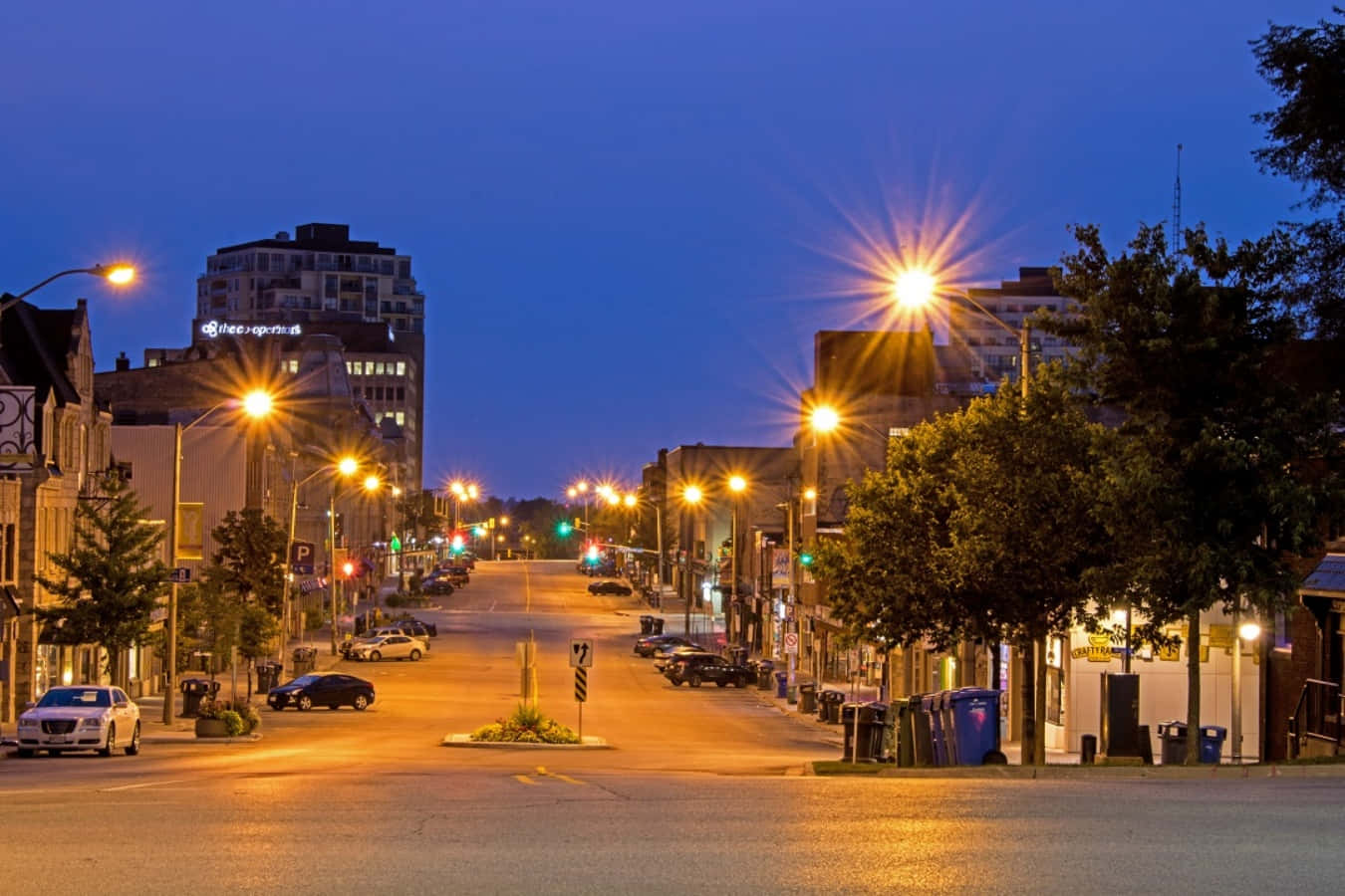 Guelph, sunset, skyline, HD Desktop Wallpaper