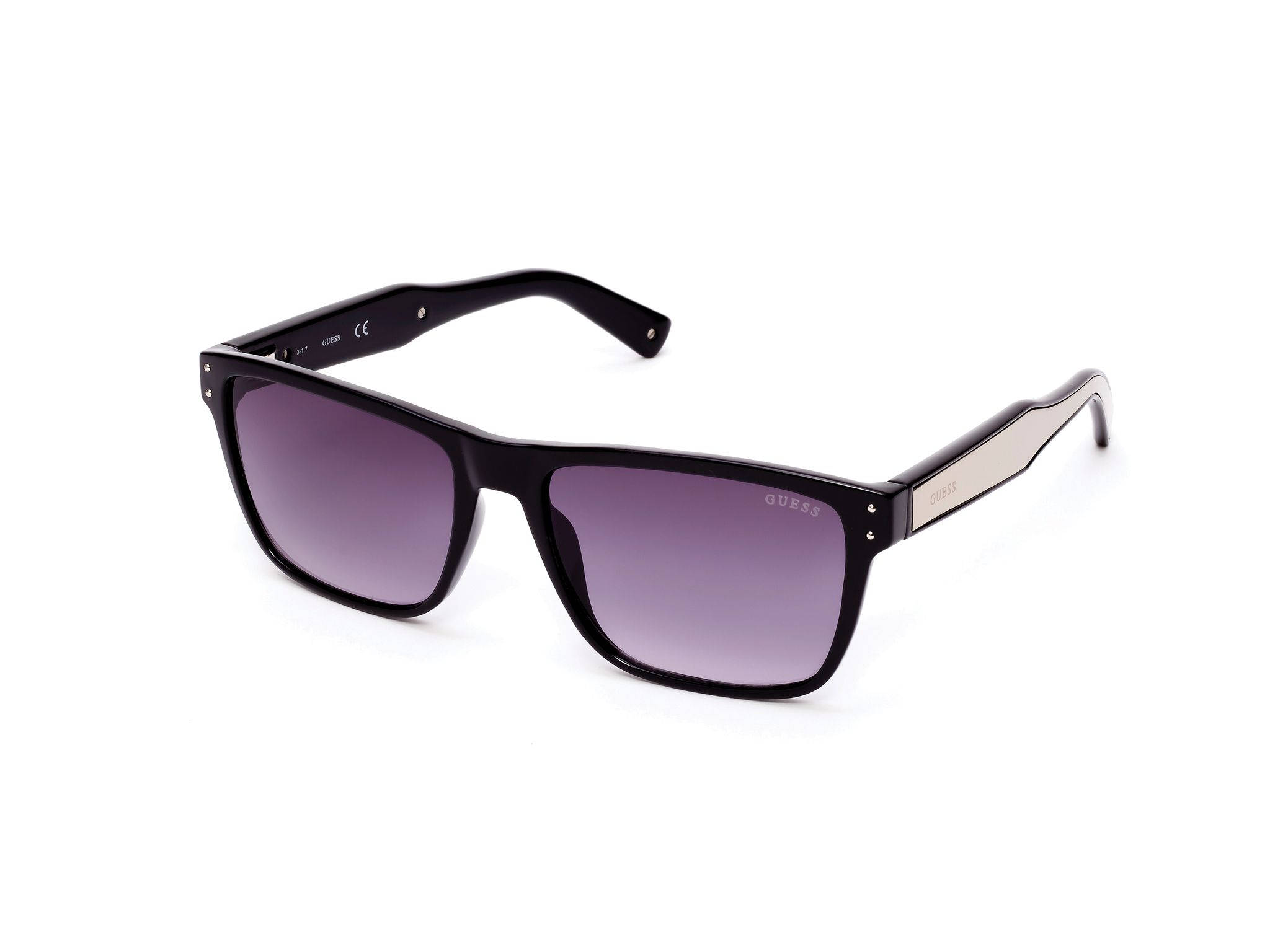 Guess, black framed, gradient purple lenses, Full HD Desktop Wallpaper
