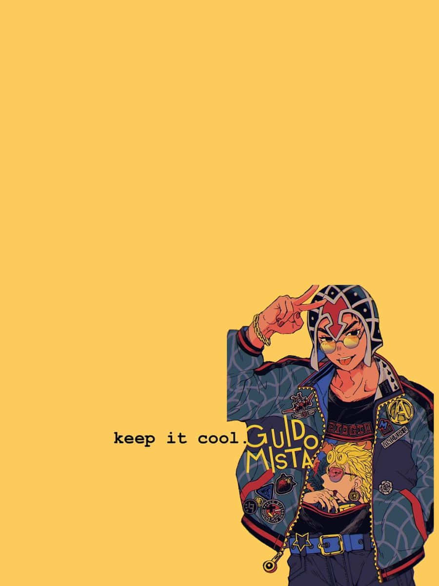 Guido Mista, patched jacket, helmet, SD Phone Wallpaper