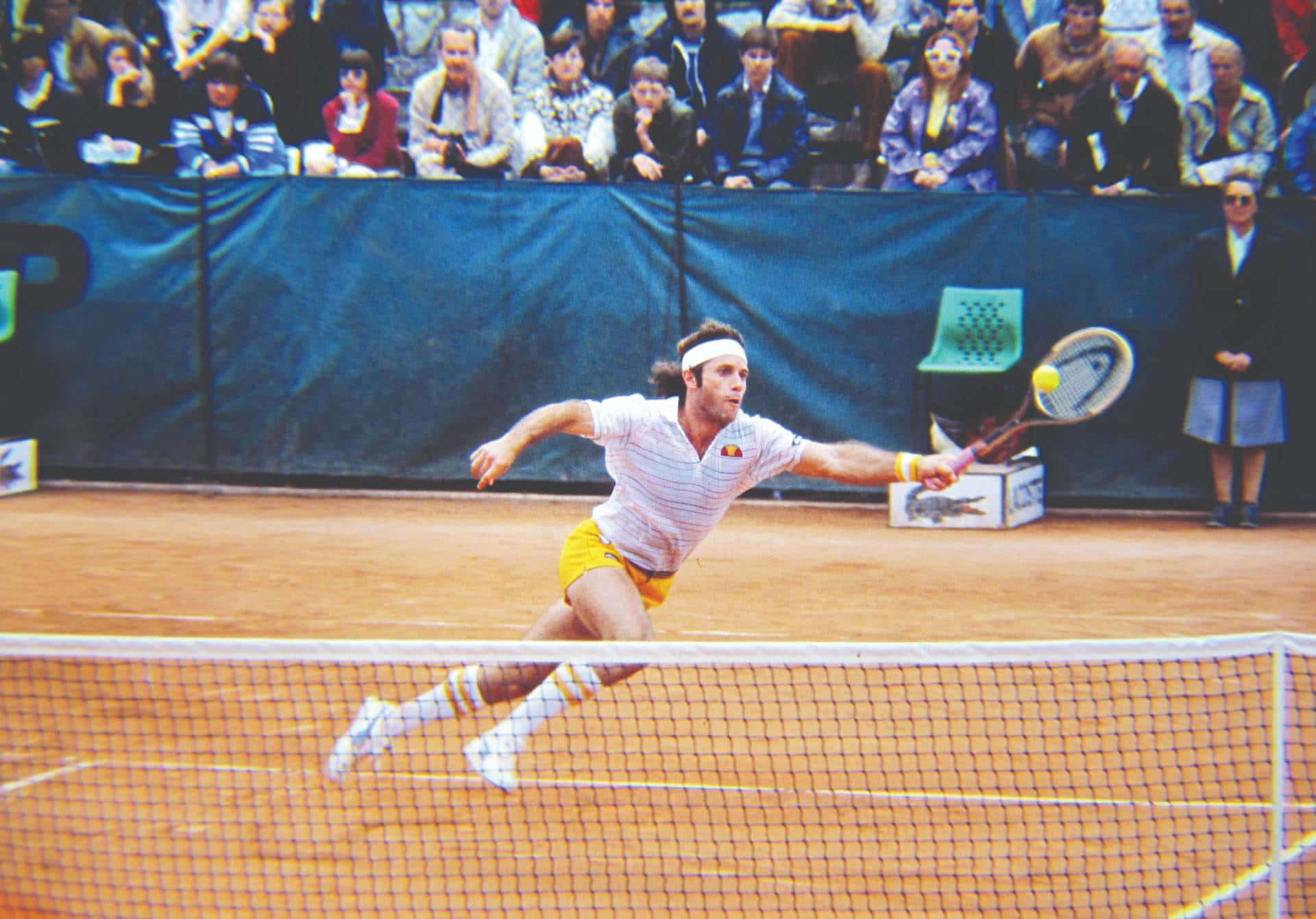 Guillermo Vilas, 1978 French Open, clay court, Full HD Desktop Wallpaper