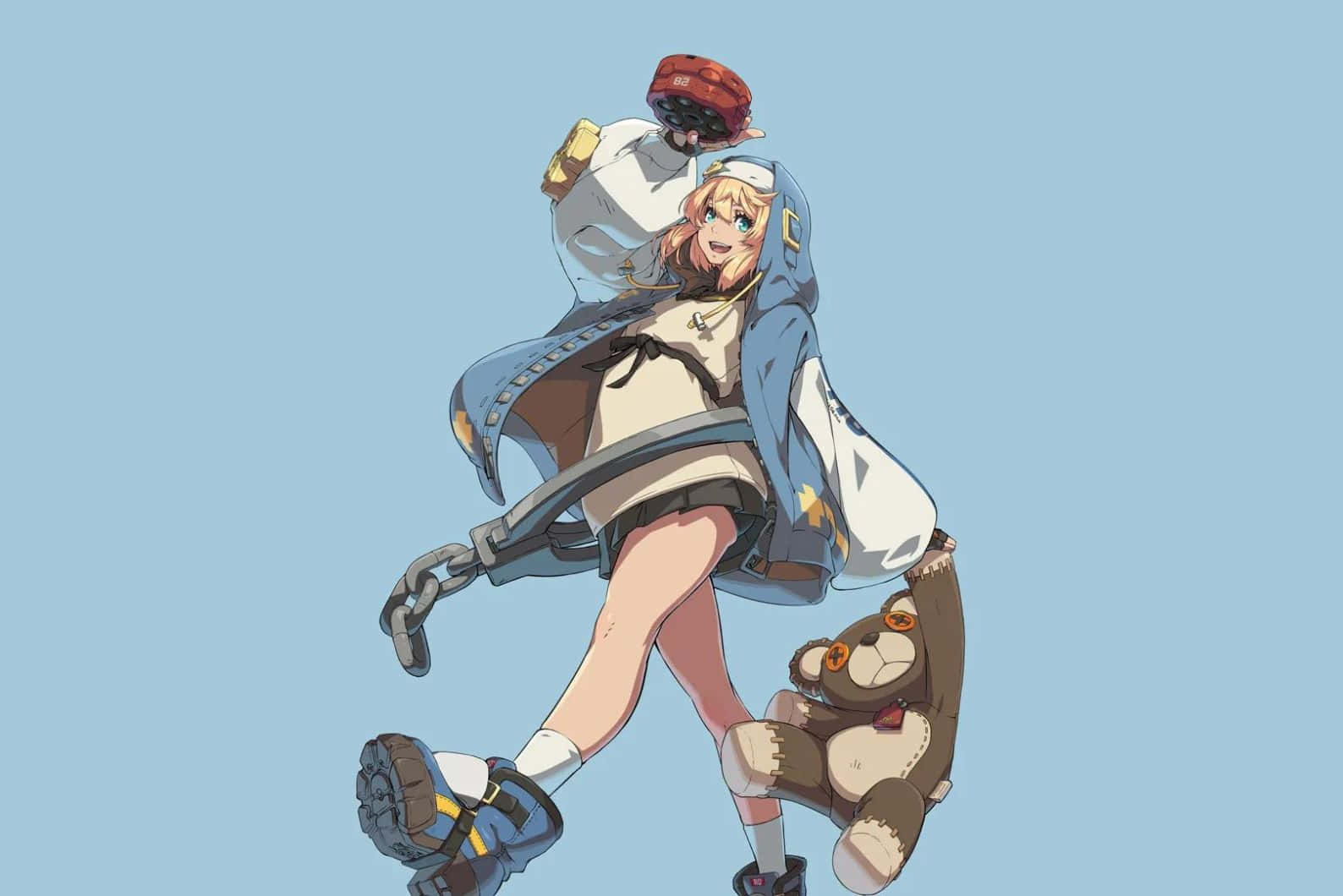 Guilty Gear, anime girl, blue coat, HD Desktop Wallpaper