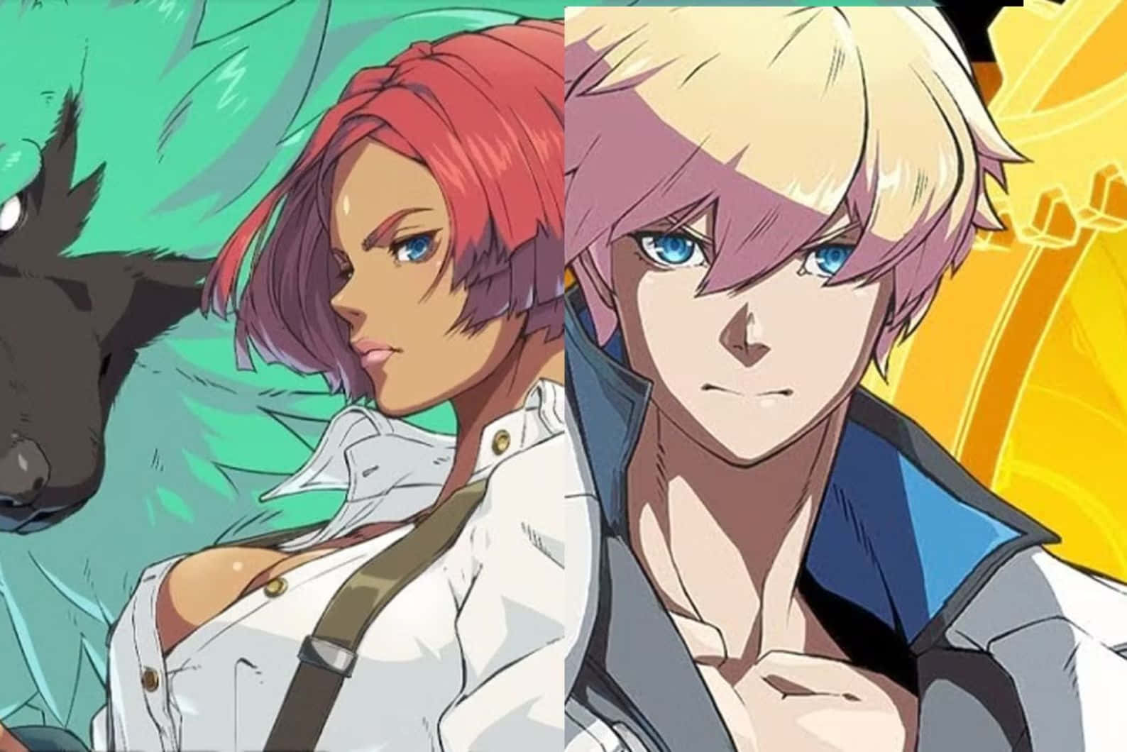 Guilty Gear, red-haired woman, white shirt, HD Desktop Wallpaper