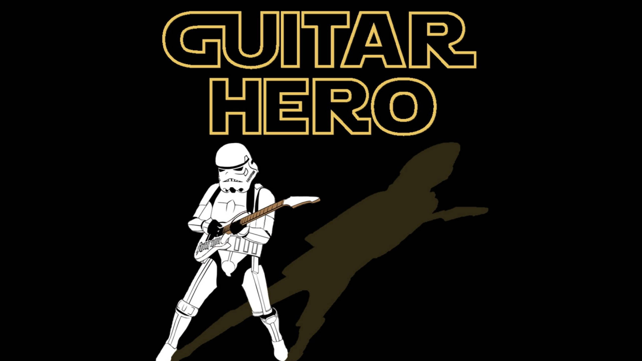 Guitar Hero, stormtrooper, white, 2K Desktop Wallpaper