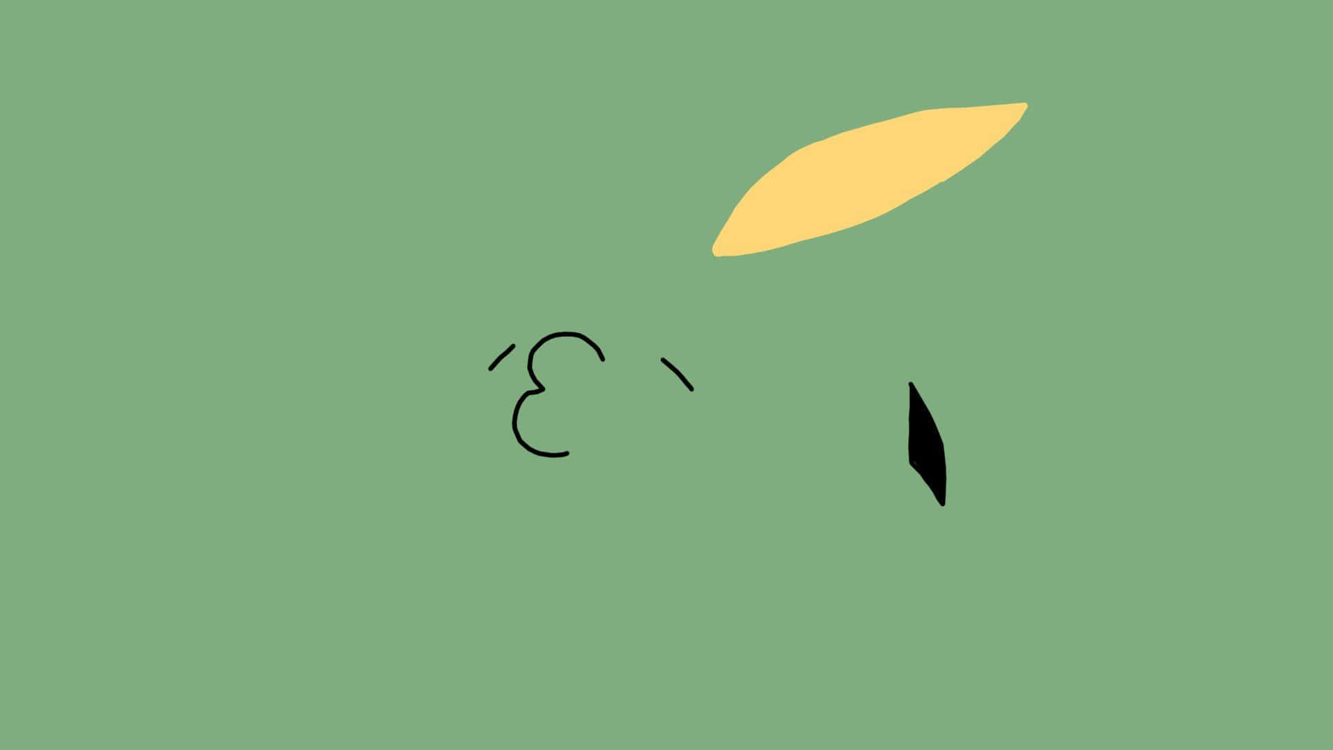 Gulpin, yellow leaf, black eye, Full HD Desktop Wallpaper