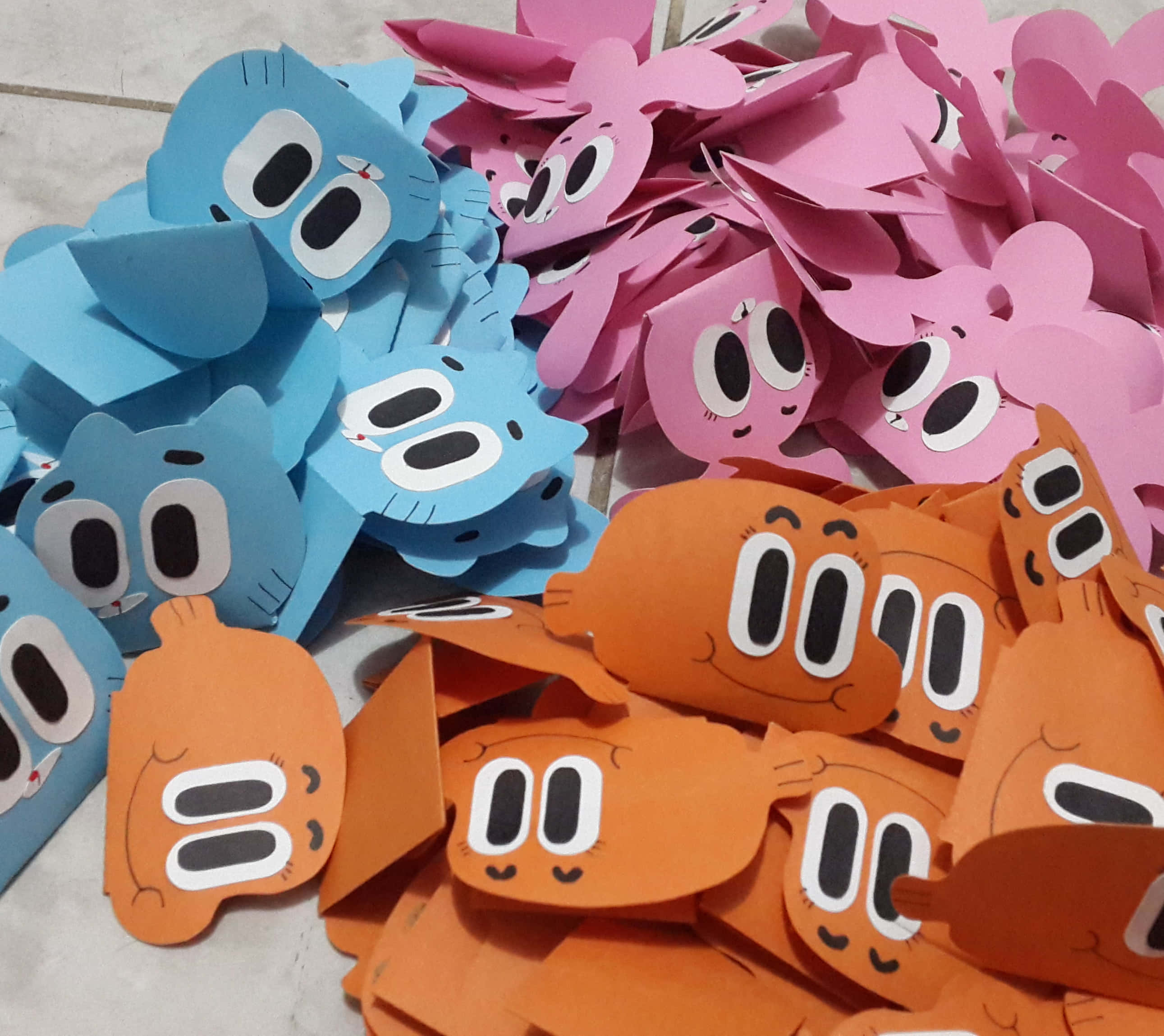 Gumball And Darwin, blue, pink, 2K Desktop Wallpaper