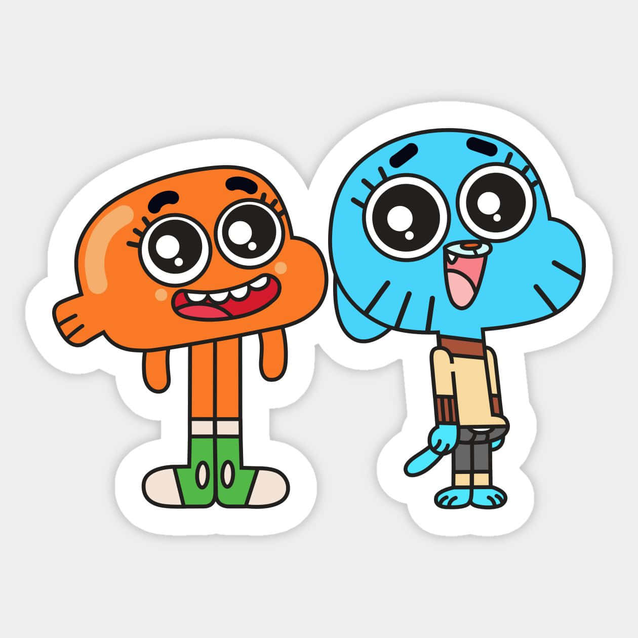 Gumball, Darwin, orange, SD Desktop Wallpaper