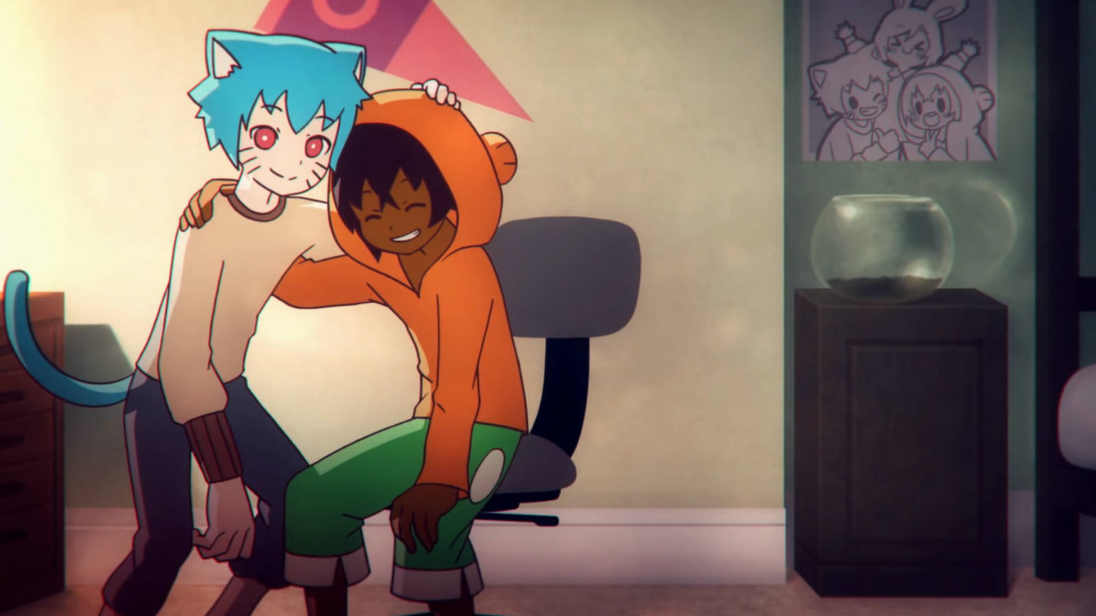 Gumball And Darwin, anime, animal costumes, HD Desktop Wallpaper