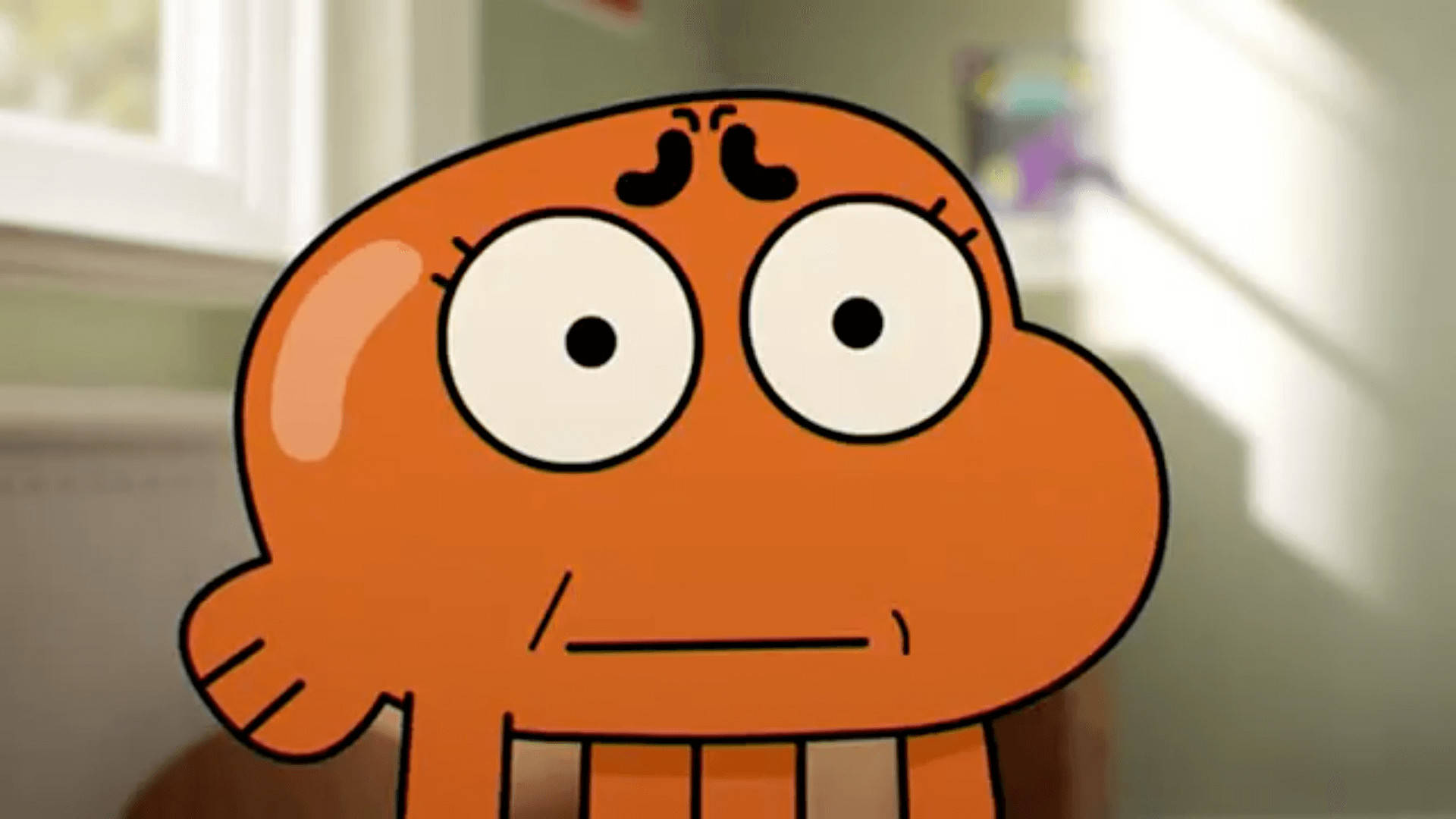 Gumball, Darwin, orange cartoon character, Full HD Desktop Wallpaper